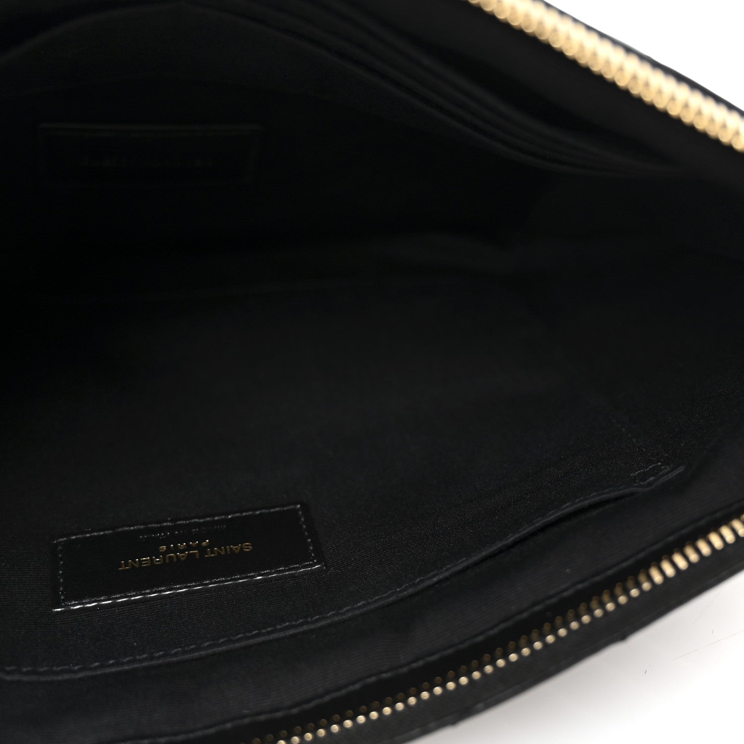 Calfskin Matelasse Monogram Cassandre Tablet Pouch Black