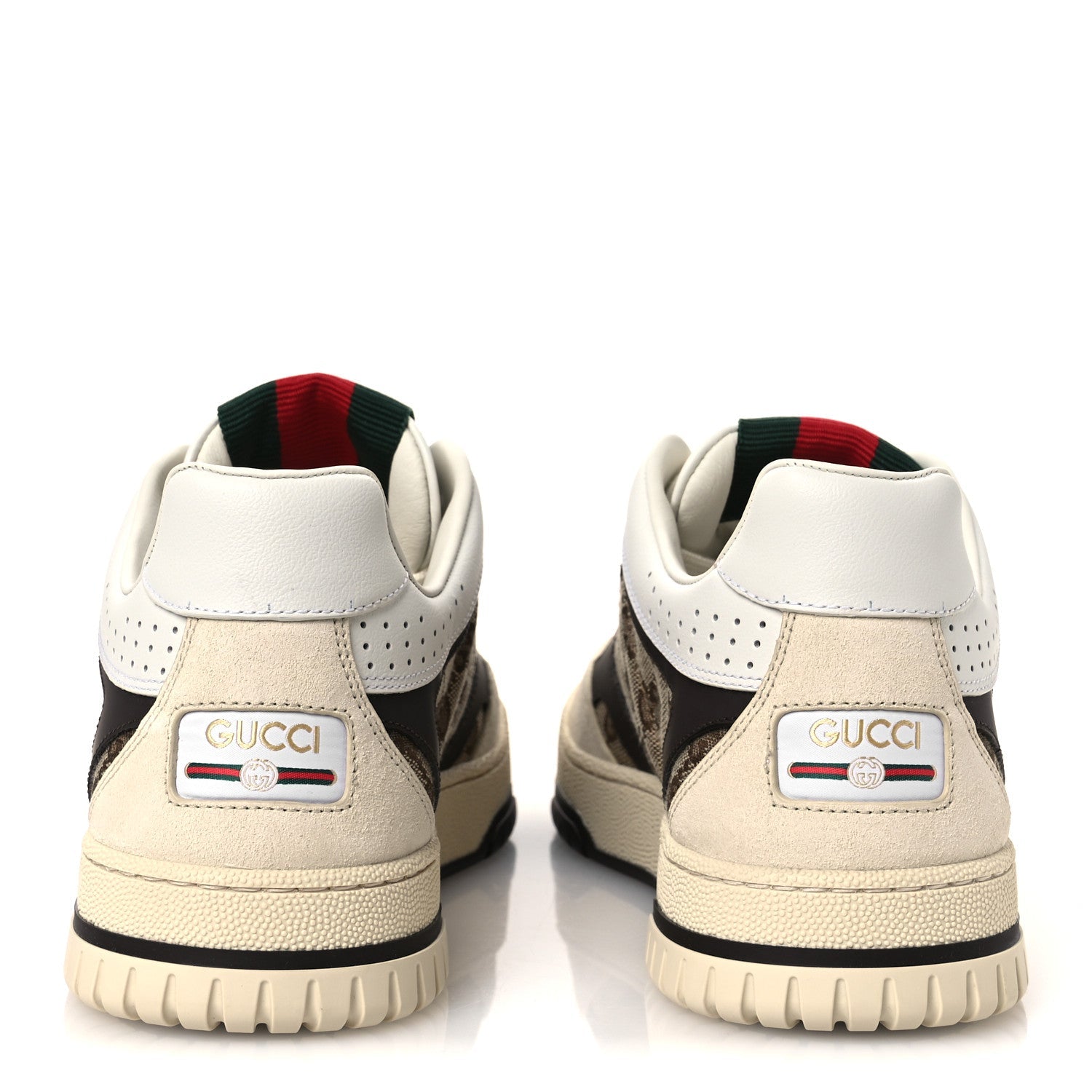 Monogram Suede Re-Web Sneakers 6 Ivory Beige Ebony