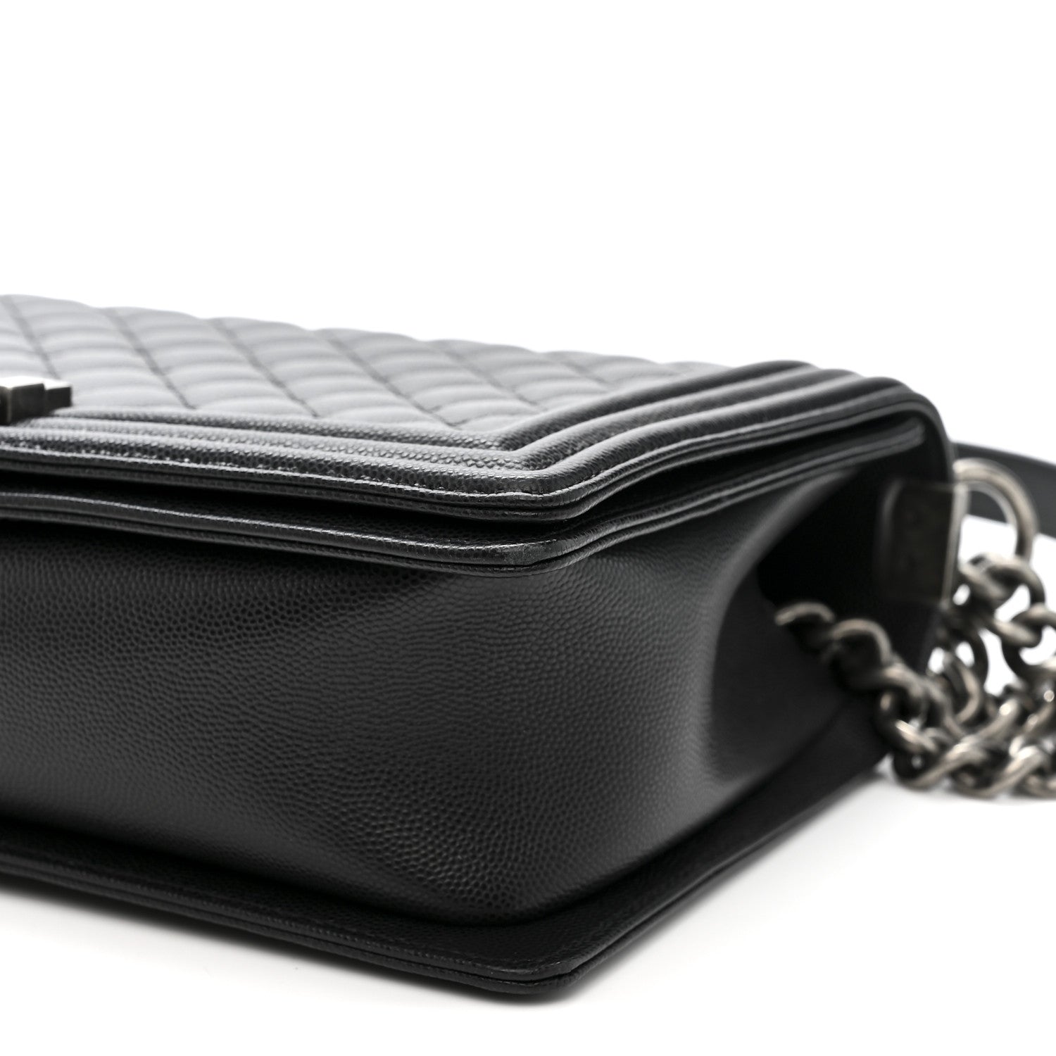 Caviar Quilted New Medium Boy Flap Black