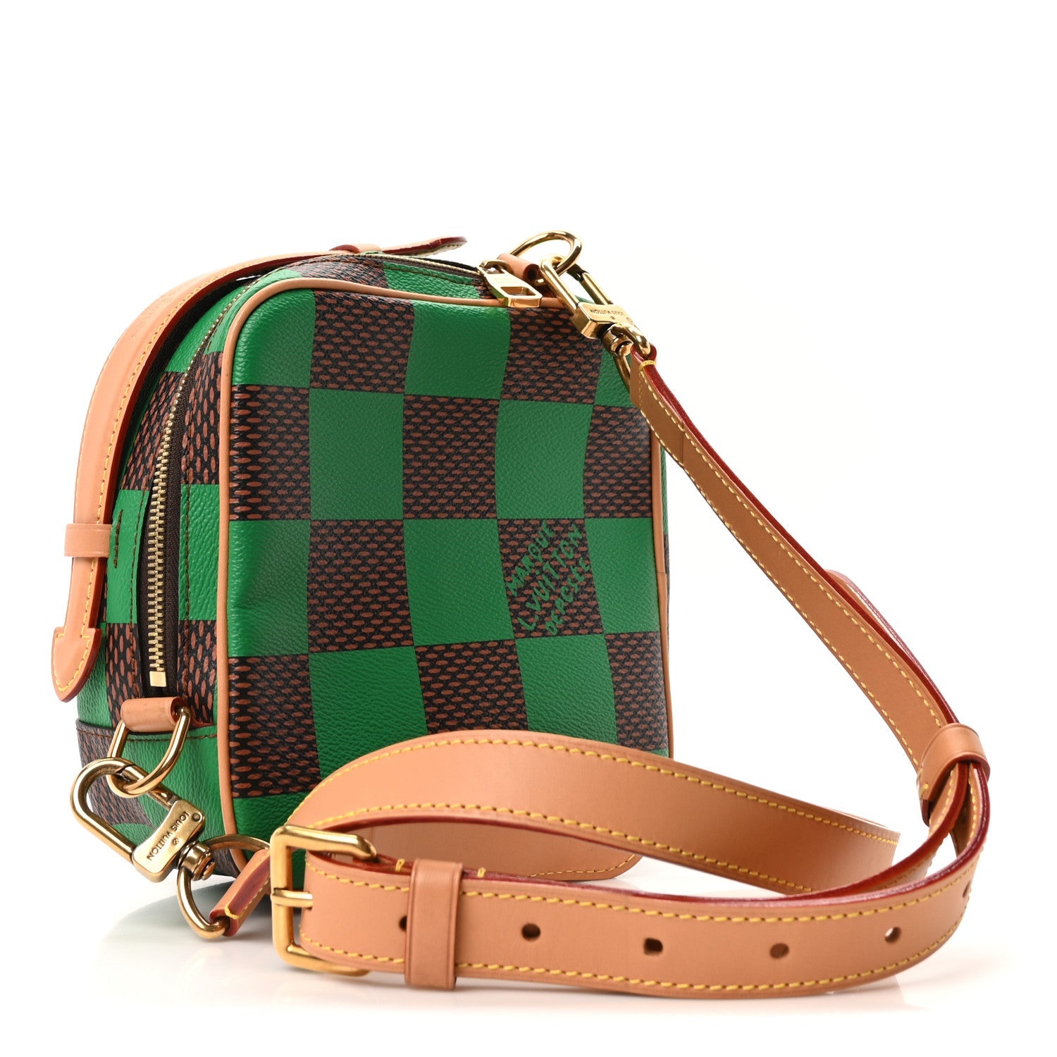 Damier Pop Chess Messenger Green