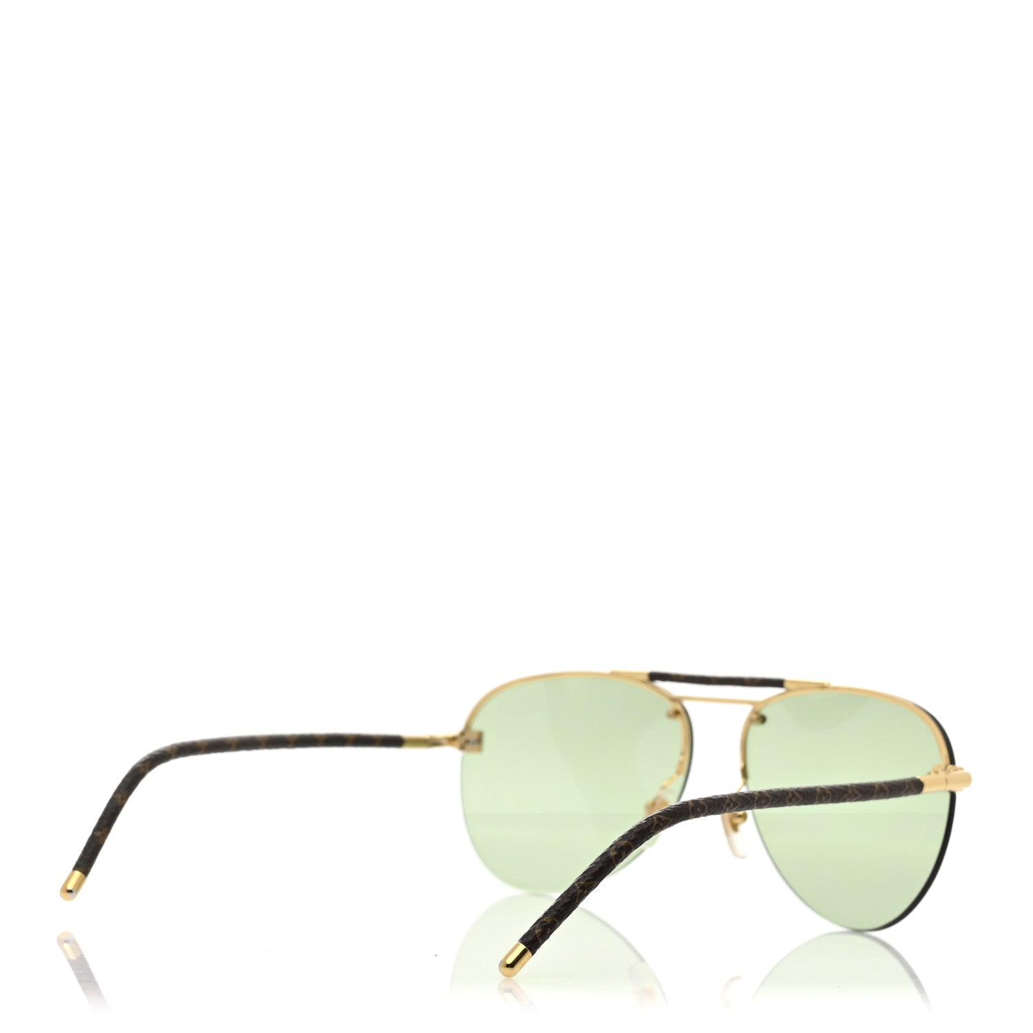 Metal Monogram Clockwise Sunglasses Z1108W Green