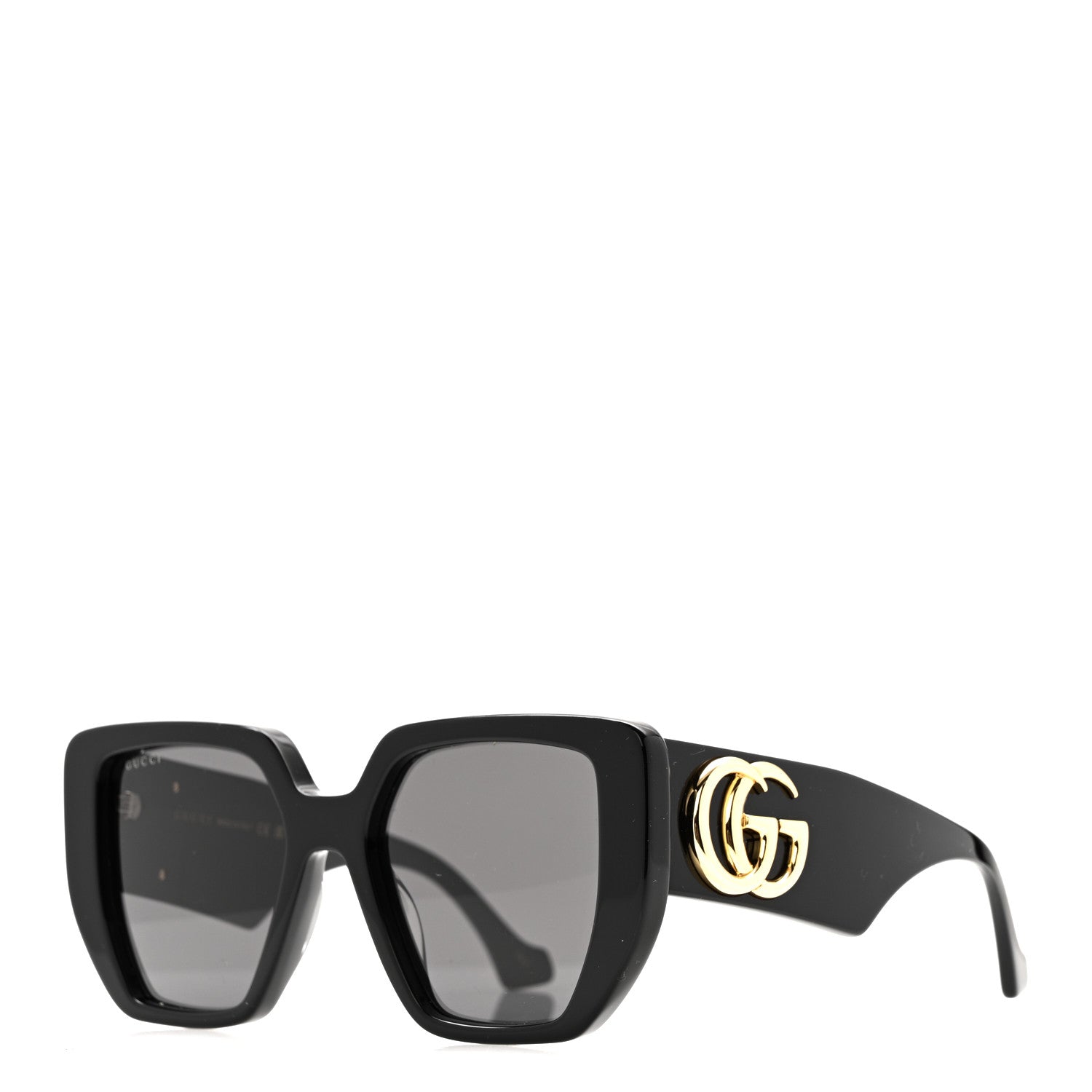 Acetate Square Frame Sunglasses GG0956S Black