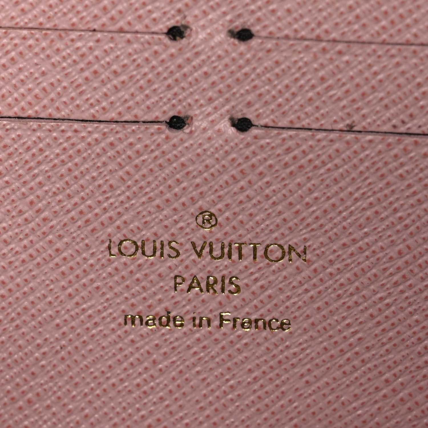 Damier Ebene Clemence Wallet Rose Ballerine