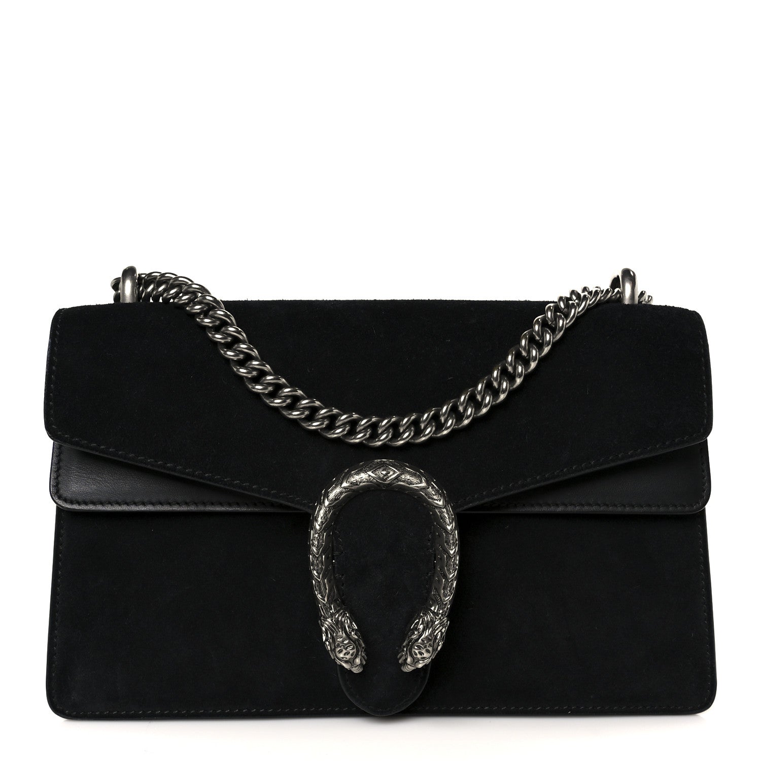 Suede Small Dionysus Shoulder Bag Black