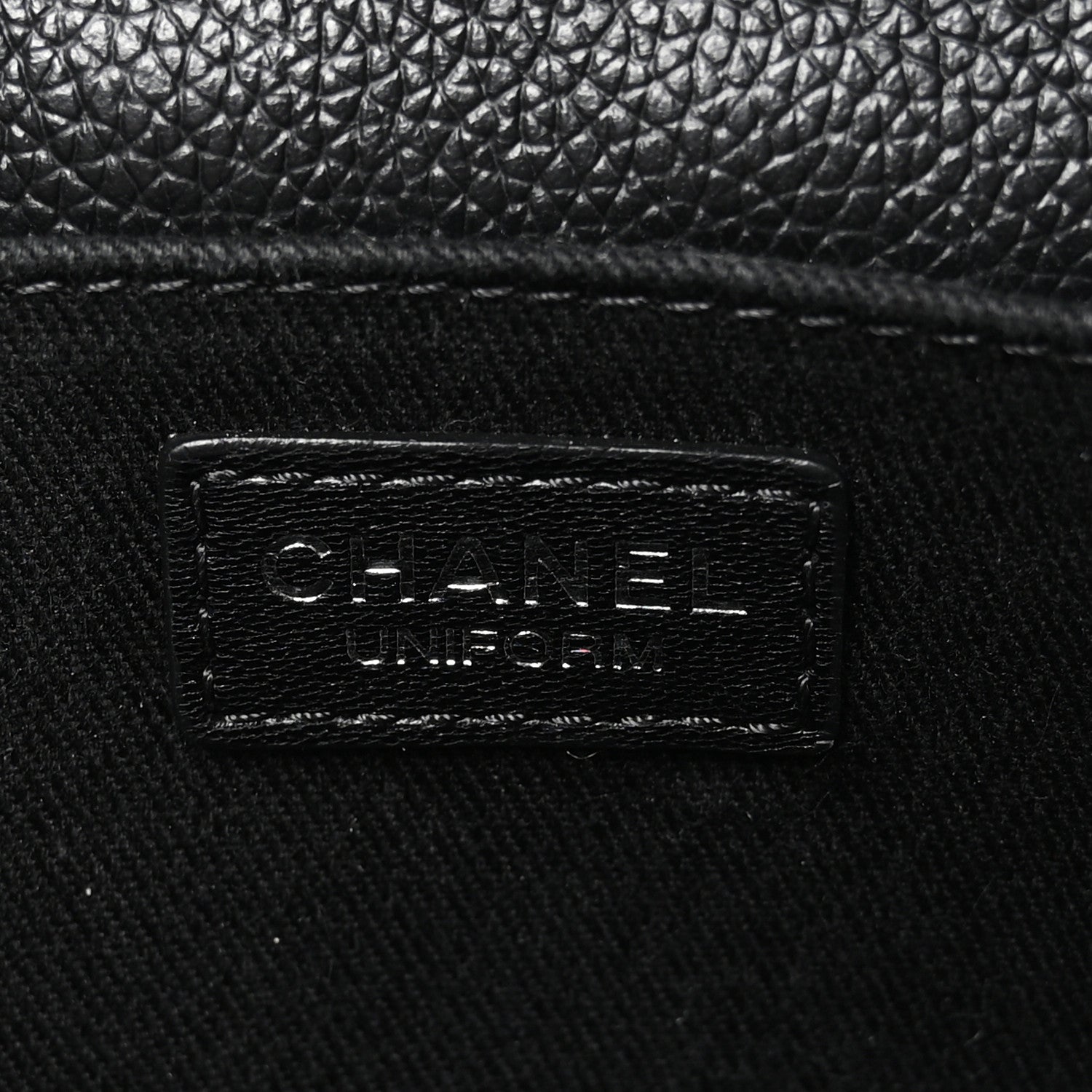 Grained Calfskin Quilted 2.55 Reissue Flap Belt Bag Clutch Black