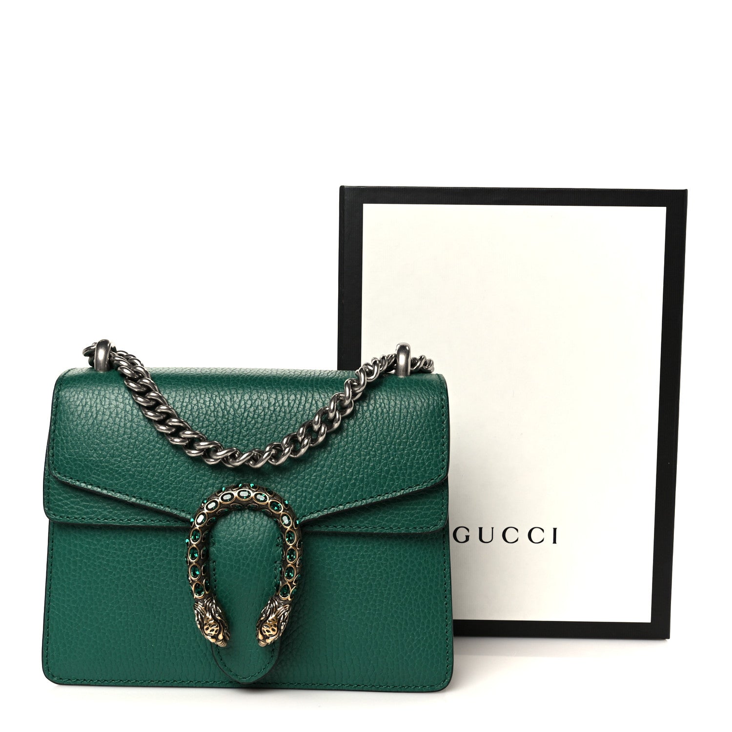 Calfskin Mini Dionysus Shoulder Bag Emerald