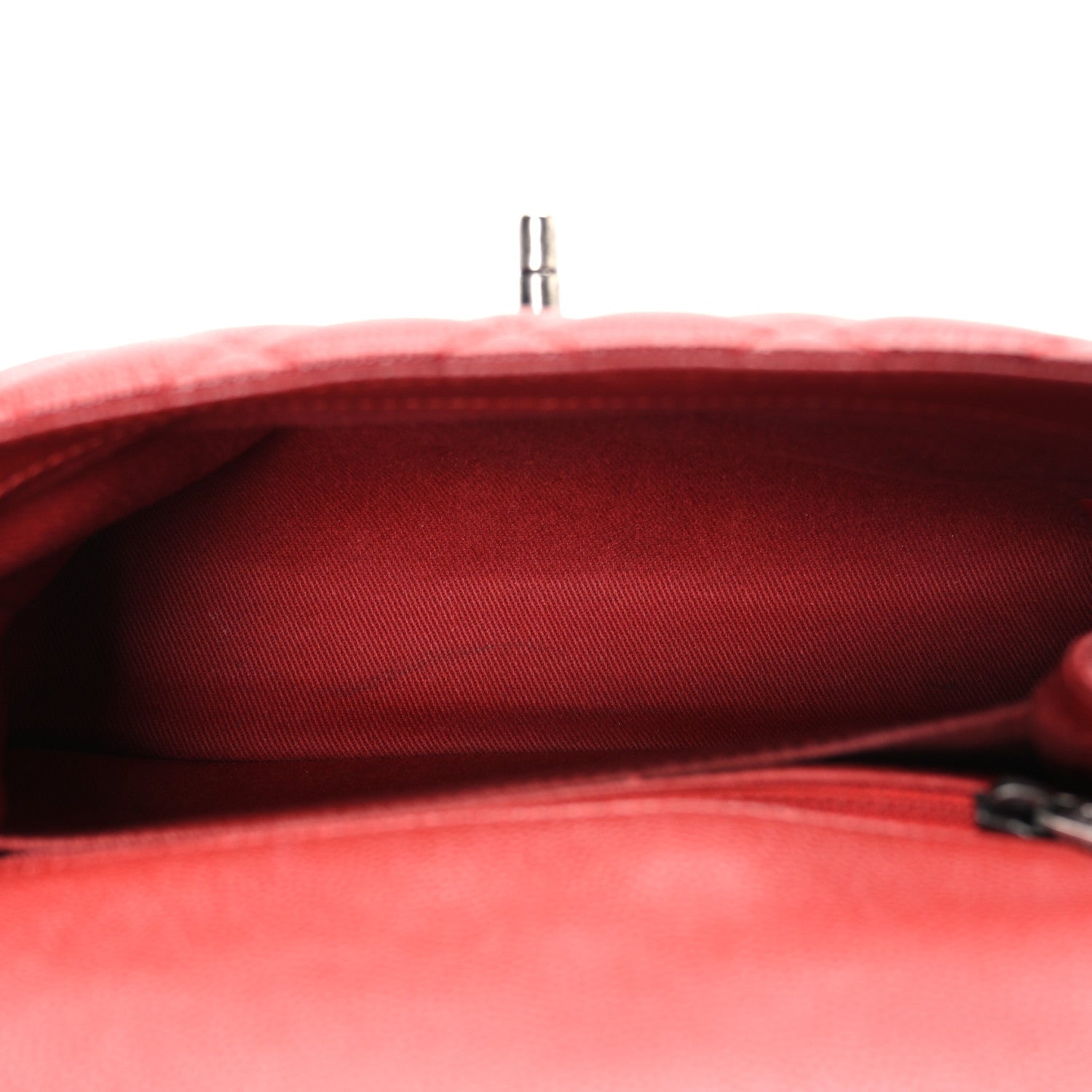 Caviar Quilted Mini Coco Handle Flap Red