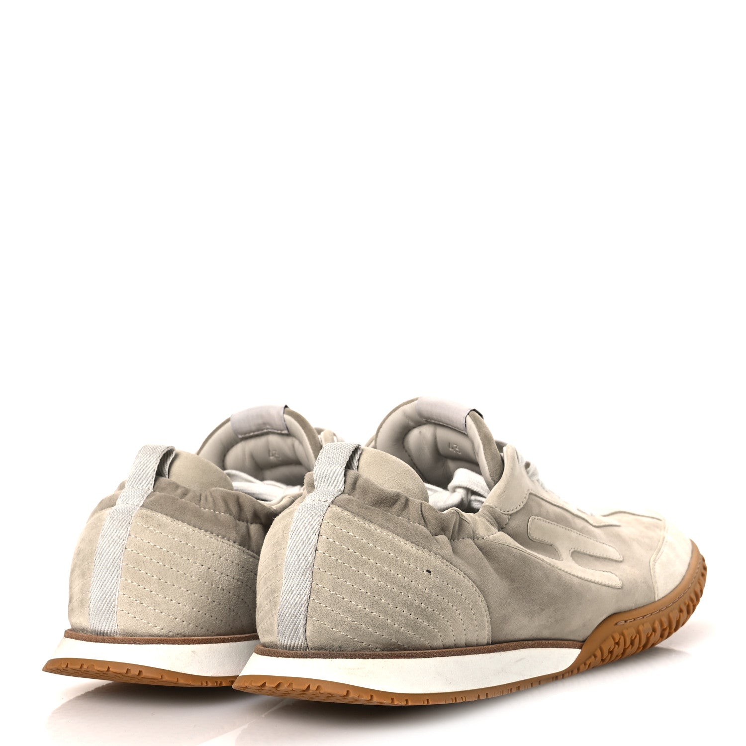 Suede Goatskin Mens Jet Sneakers 43 Beige Esquisse Glaise