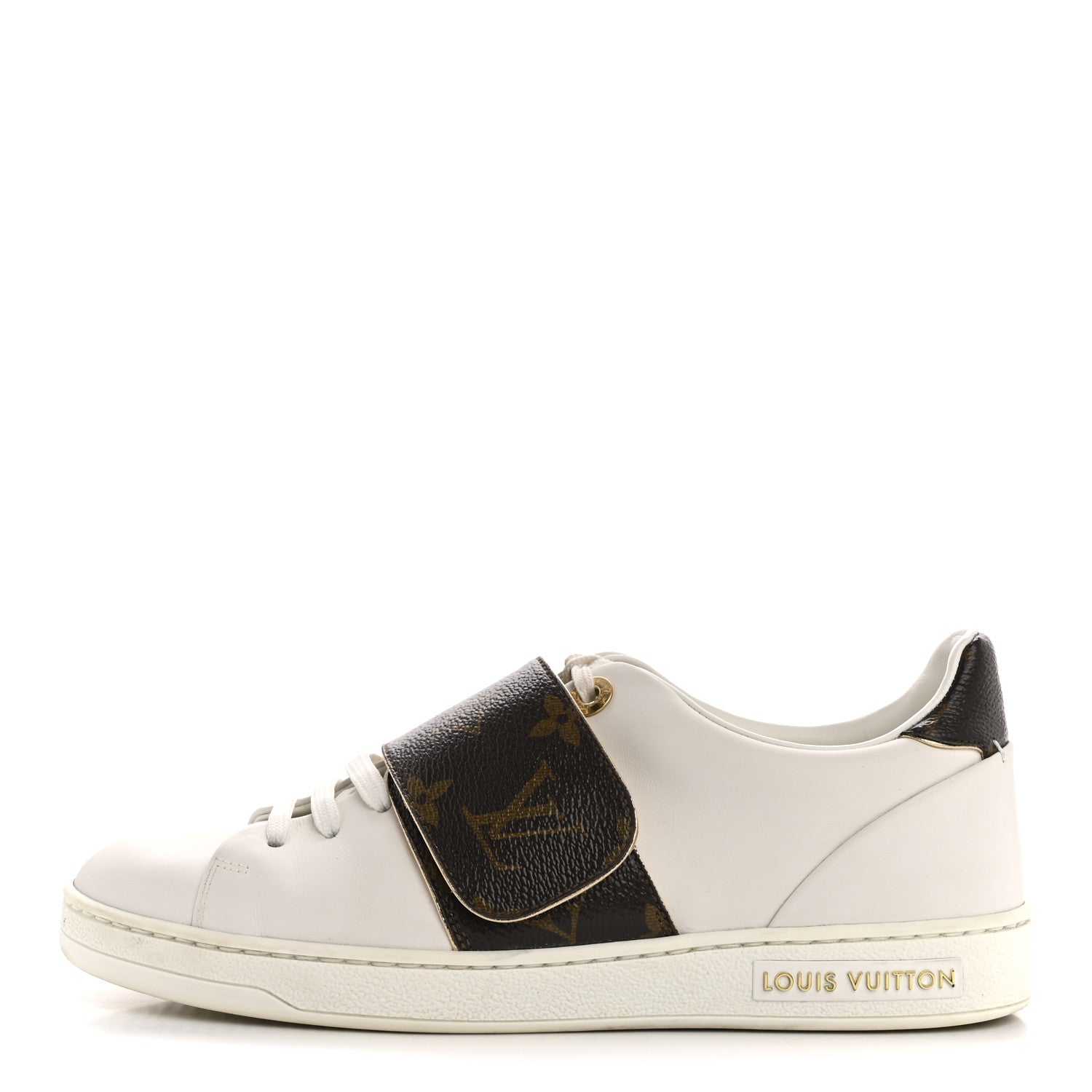 Calfskin Monogram Frontrow Sneaker 36 White
