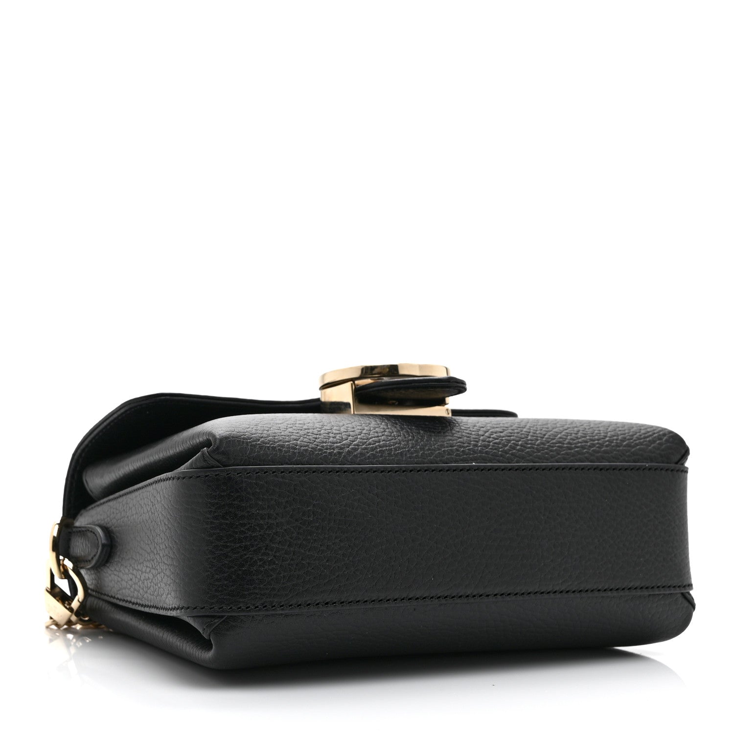 Dollar Calfskin Interlocking G Crossbody Bag Black