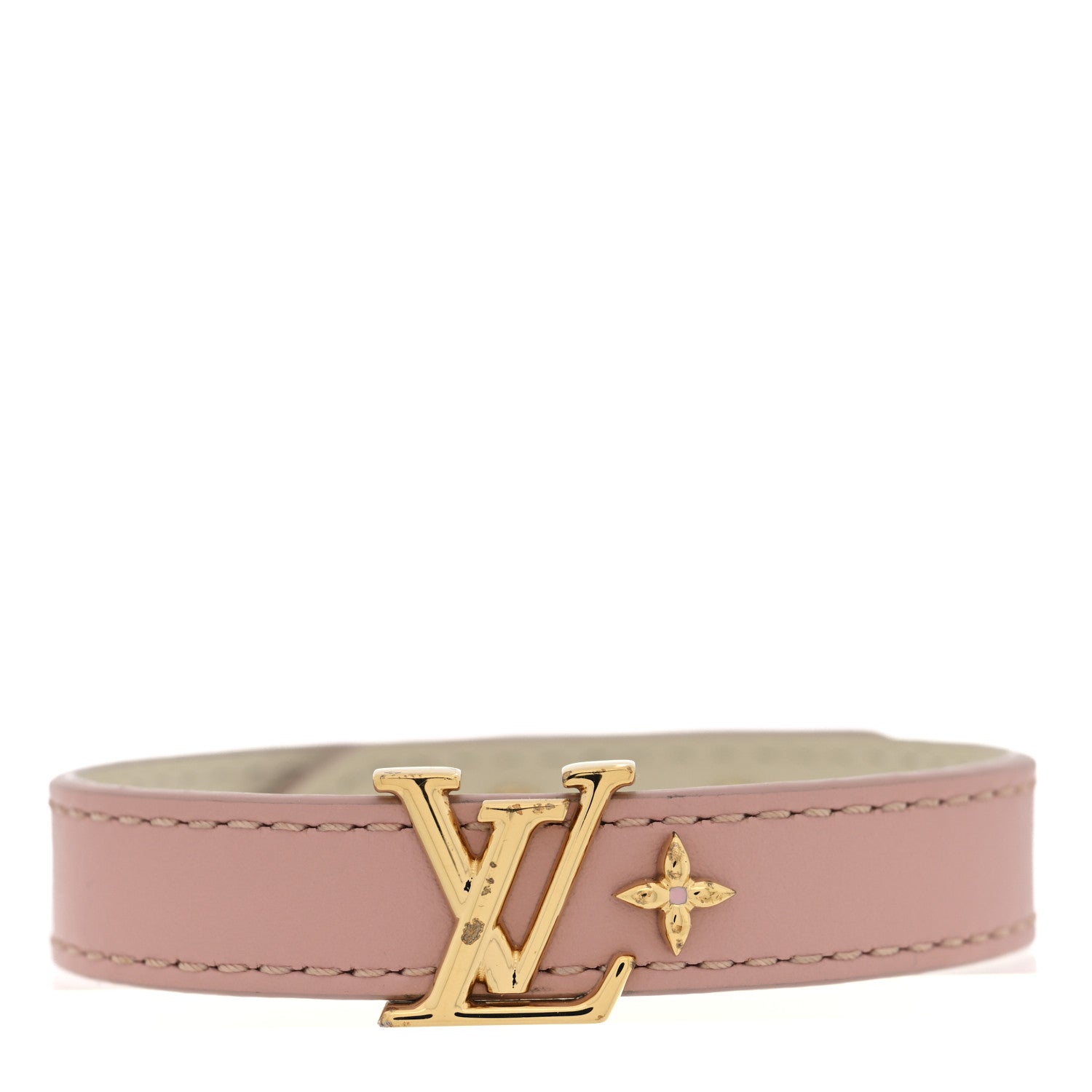 Calfskin Iconic Bracelet 17 Rose Poudre