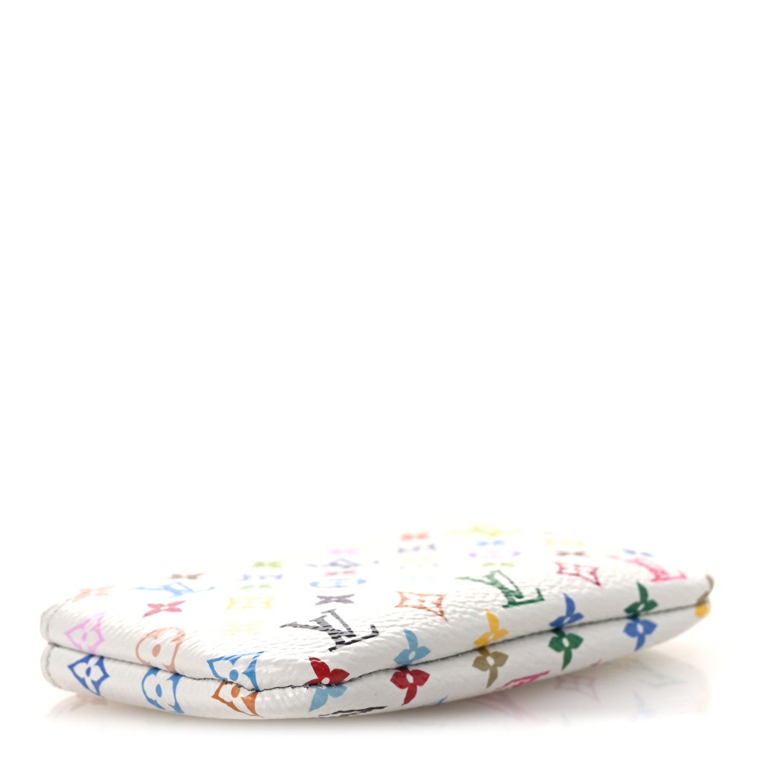 LV X TM Monogram Multicolor Key Pouch White