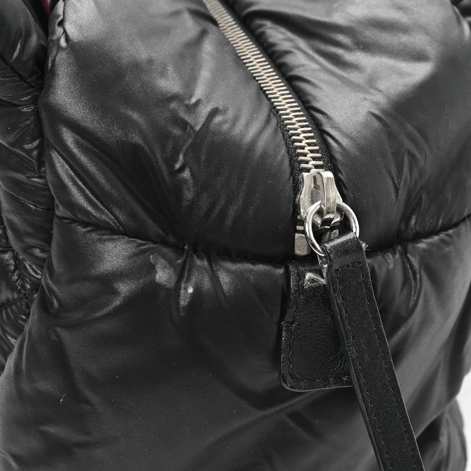 Nylon Coco Cocoon Zipped Tote Black