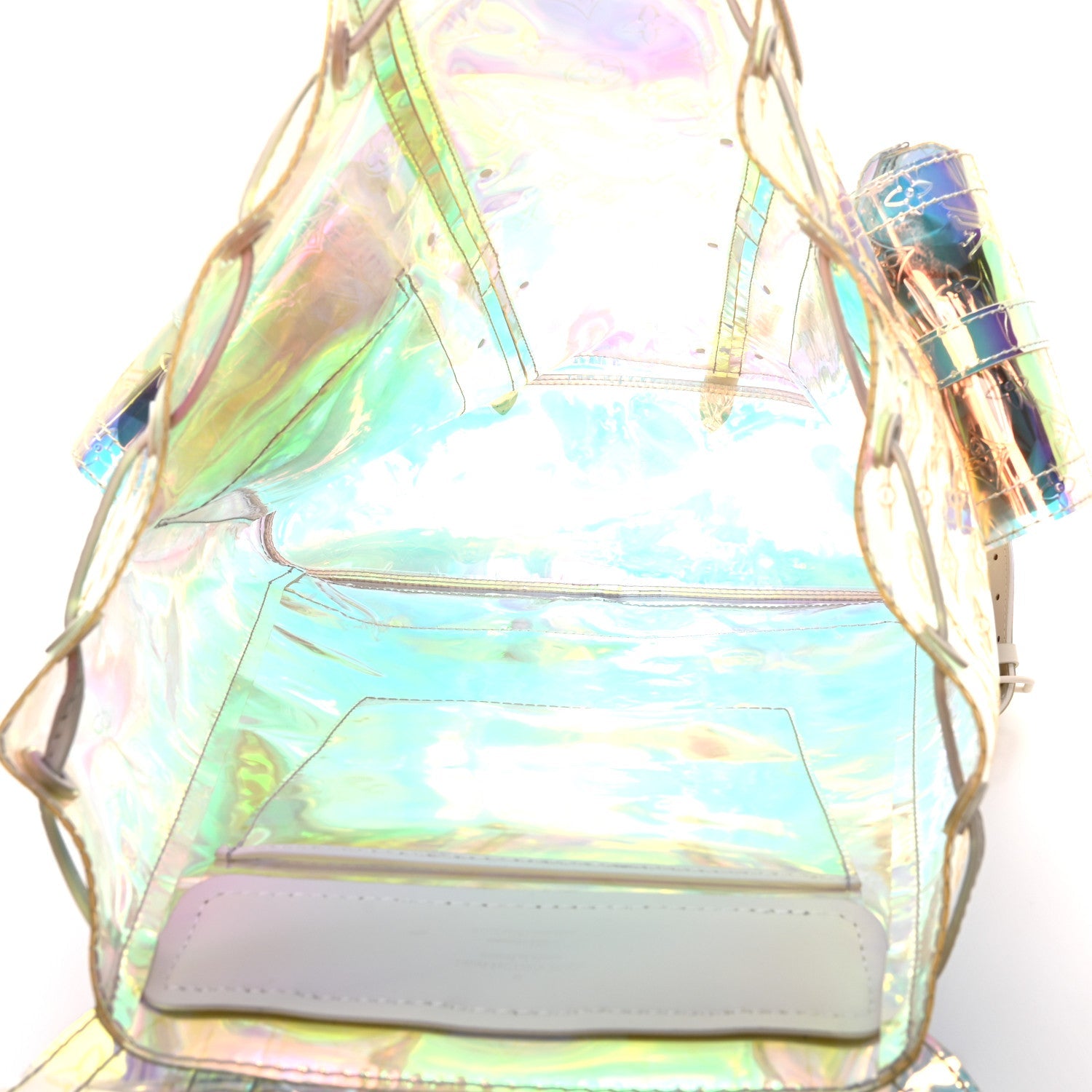PVC Monogram Christopher Backpack GM Iridescent Prism