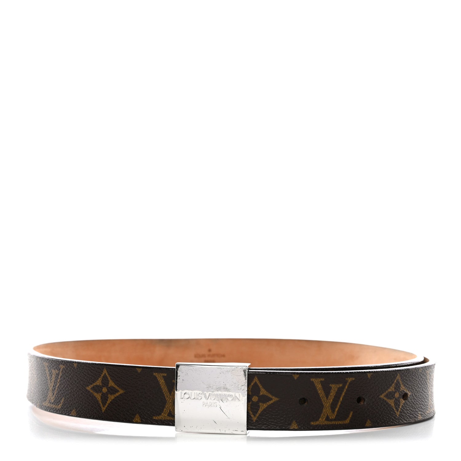 Monogram Ceinture Belt Gold Buckle 80 32