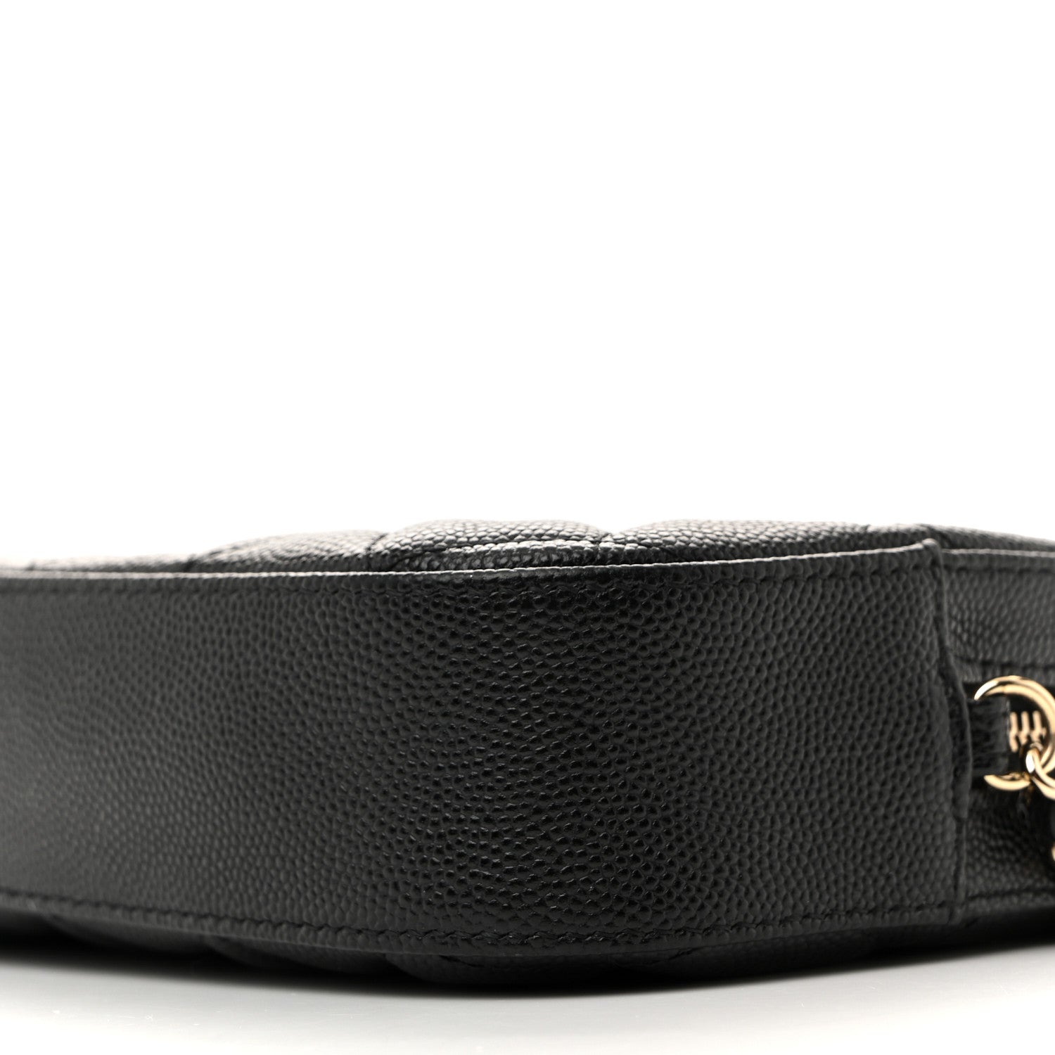 Caviar Quilted Vanity With Chain Black