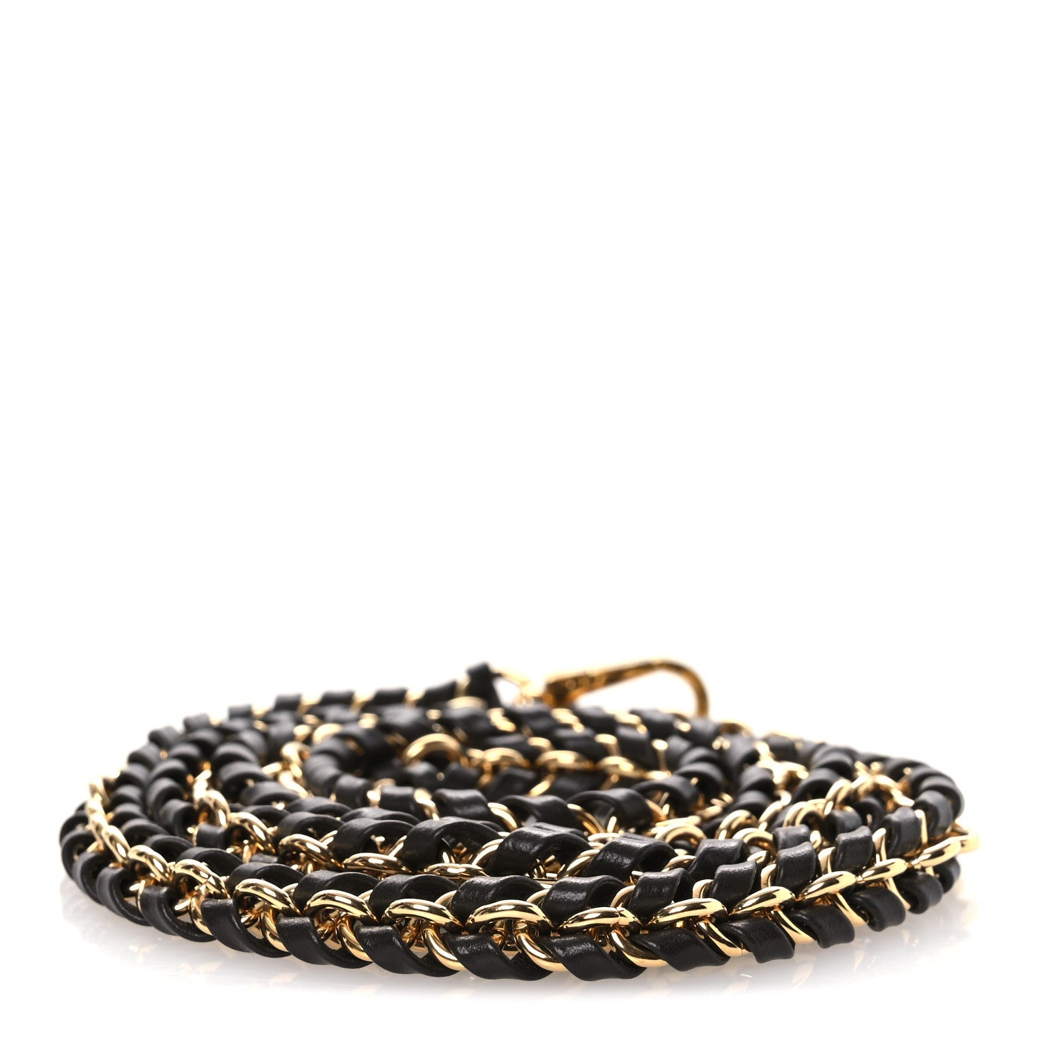 Calfskin OnTheGo East West Chain Strap Black