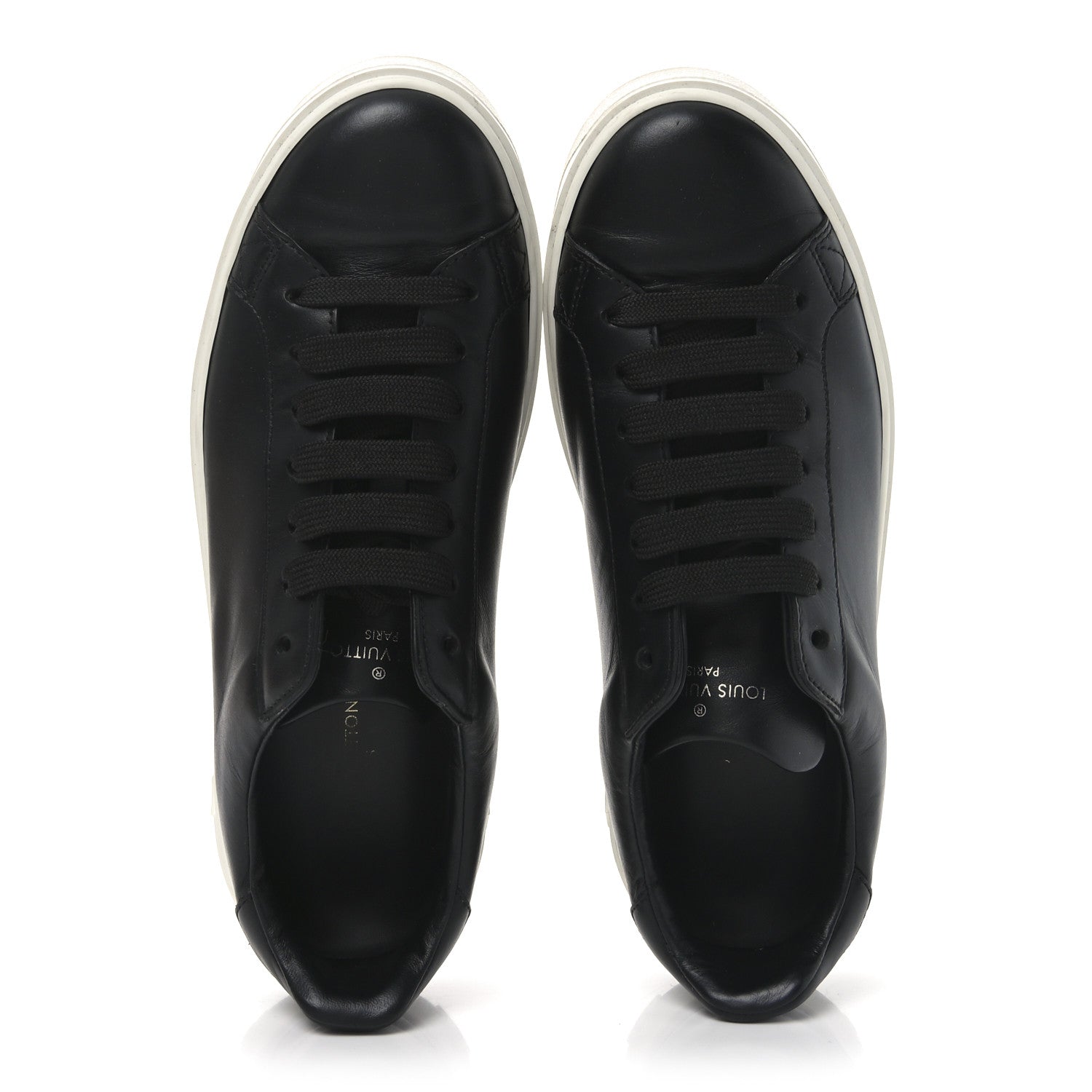 Calfskin Time Out Sneakers 39.5 Black