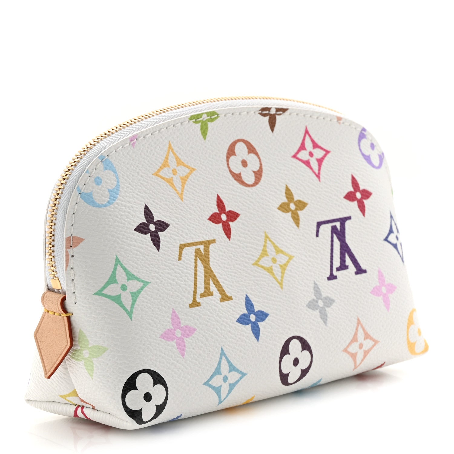 LV x TM Monogram Multicolor Cosmetic Pouch PM White