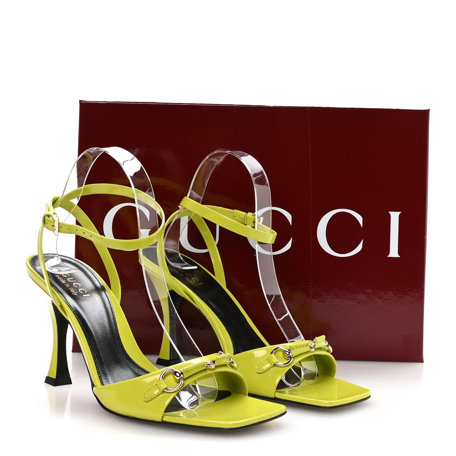 Regent Calfskin Horsebit Selene 85mm Slingback Sandals 39 Firefly