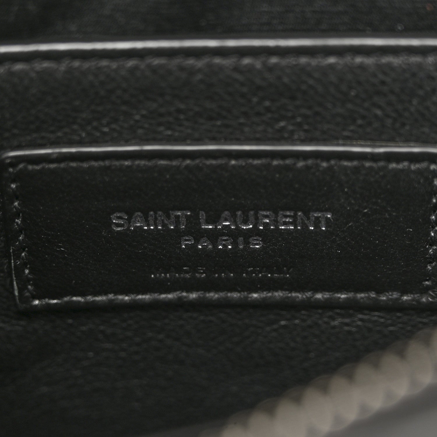 Calfskin Y Quilted Monogram Small Loulou Chain Satchel Black