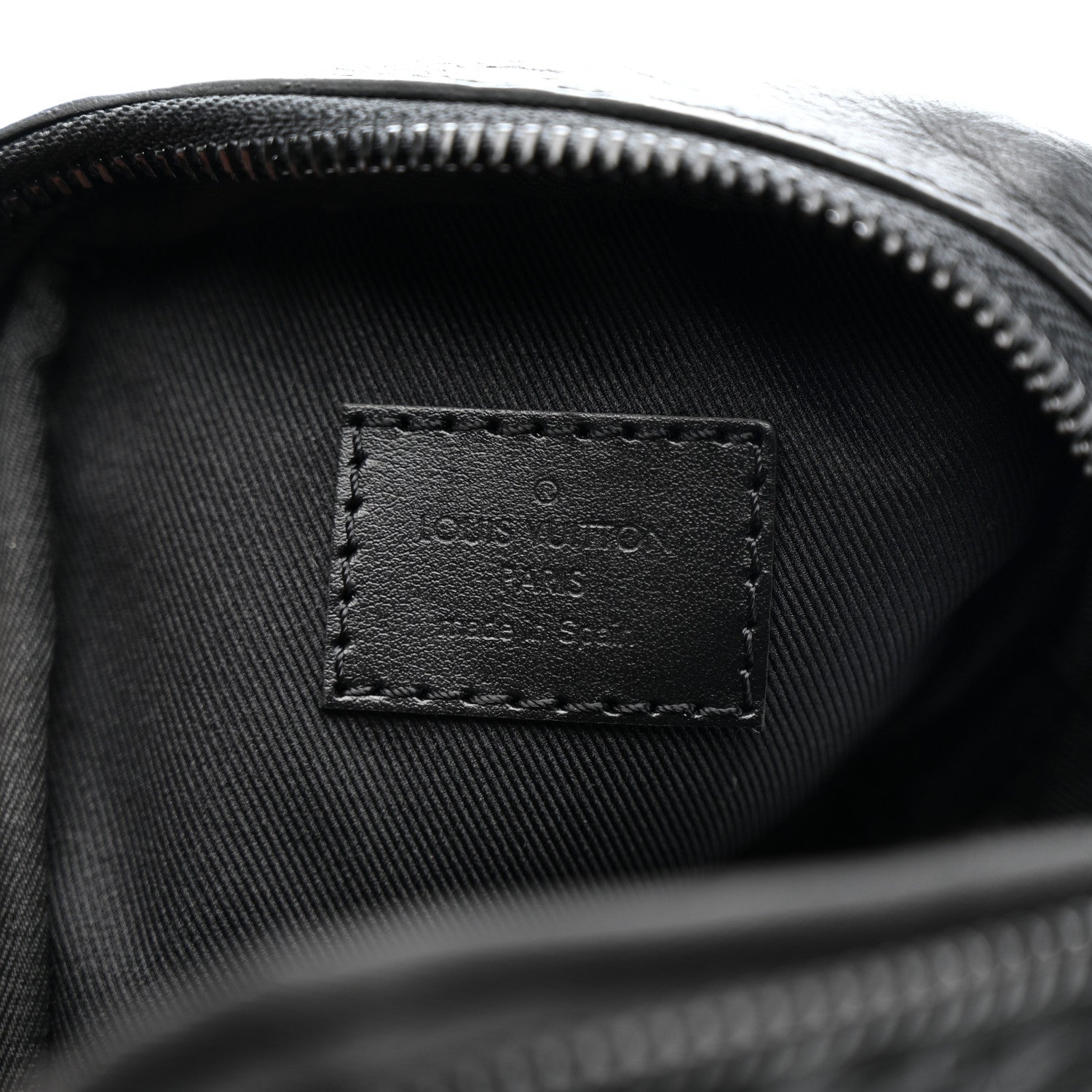 Calfskin Monogram Shadow Double Phone Pouch NM Black