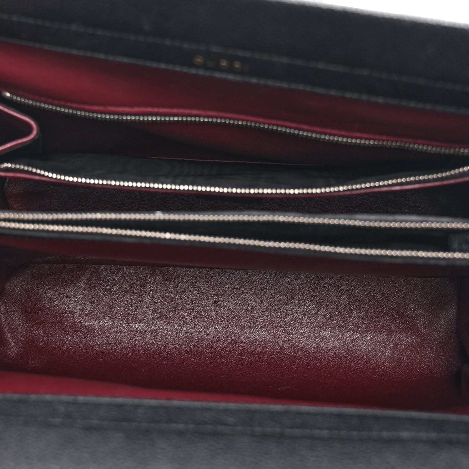 Grainy Calfskin Medium Zumi Top Handle Bag Black