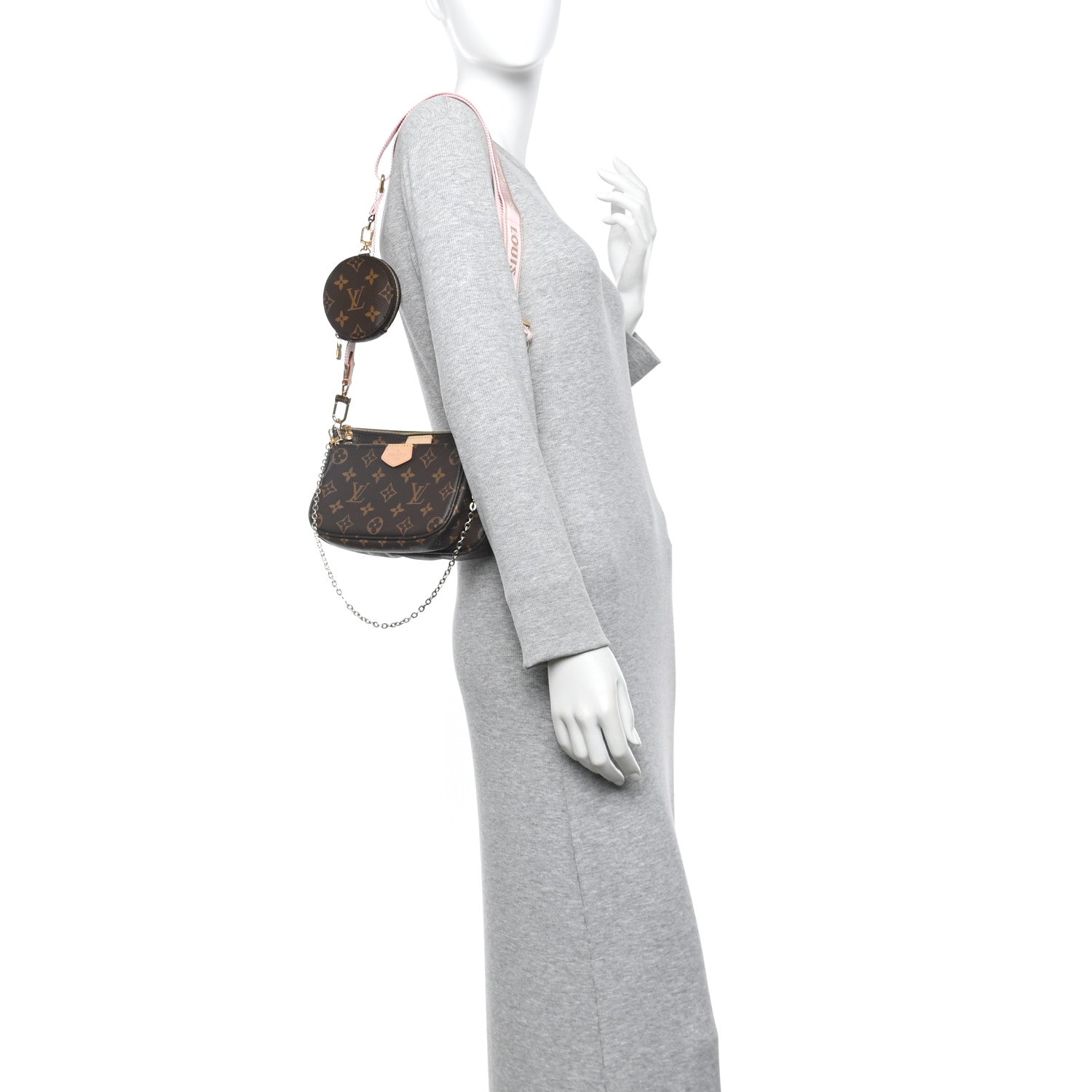 Monogram Multi Pochette Accessories Rose Clair
