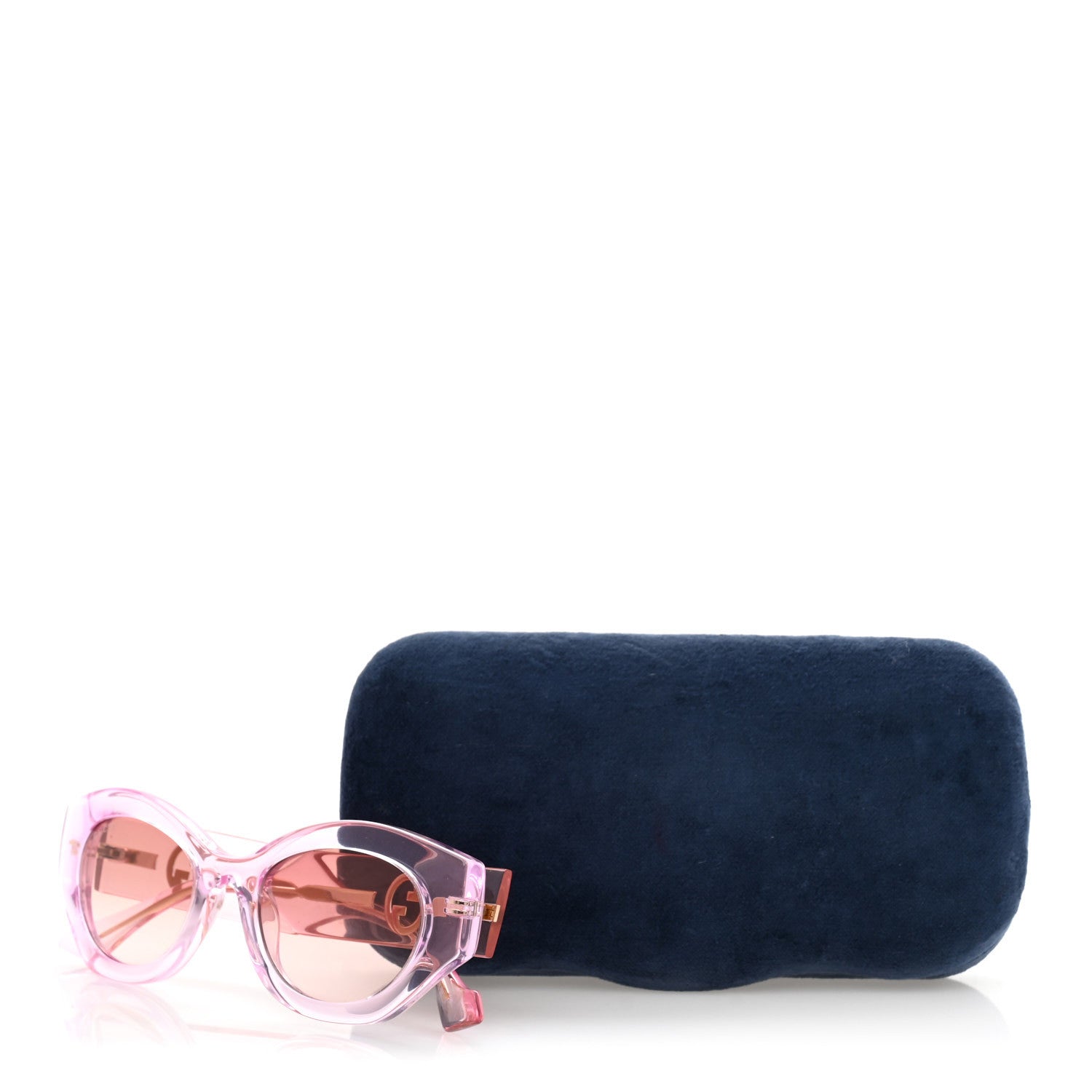 Acetate Injection Oval Sunglasses GG1553S Pink