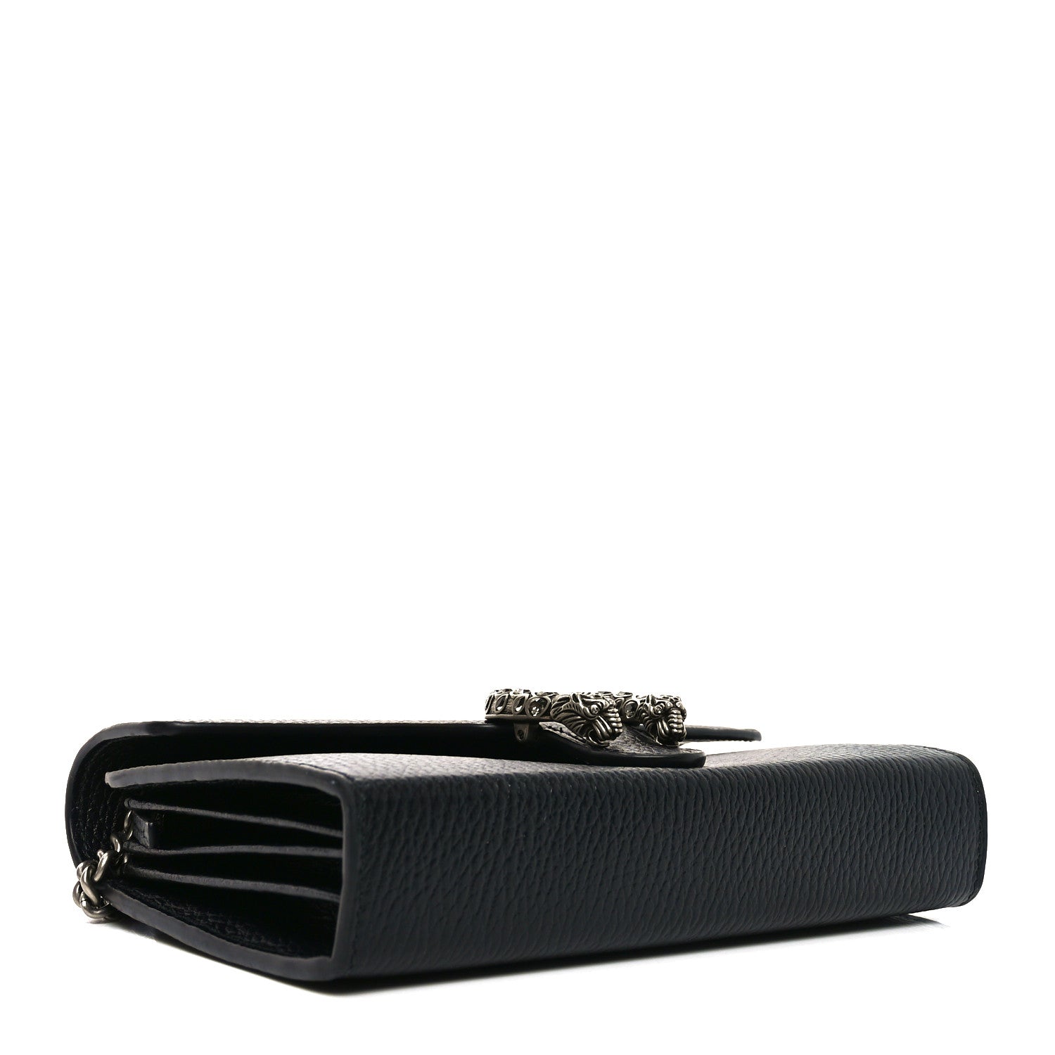 Calfskin Mini Dionysus Chain Wallet Black