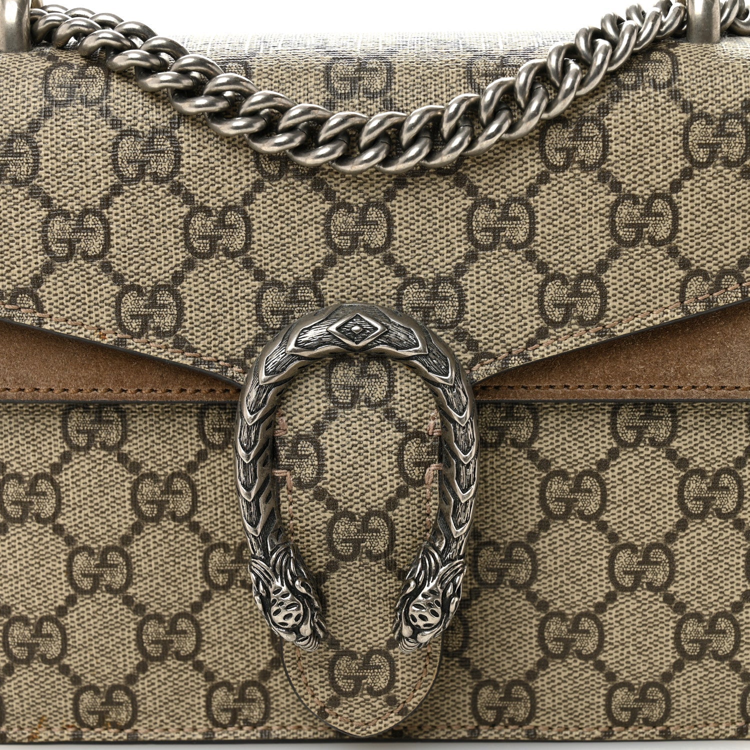 GG Supreme Monogram Mini Dionysus Shoulder Bag Taupe