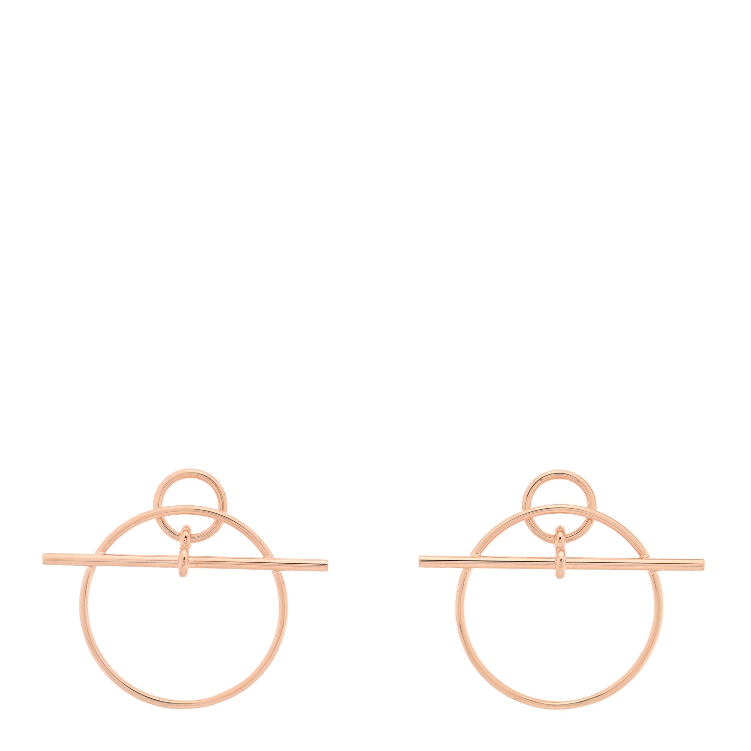 18K Rose Gold PM Loop Earrings