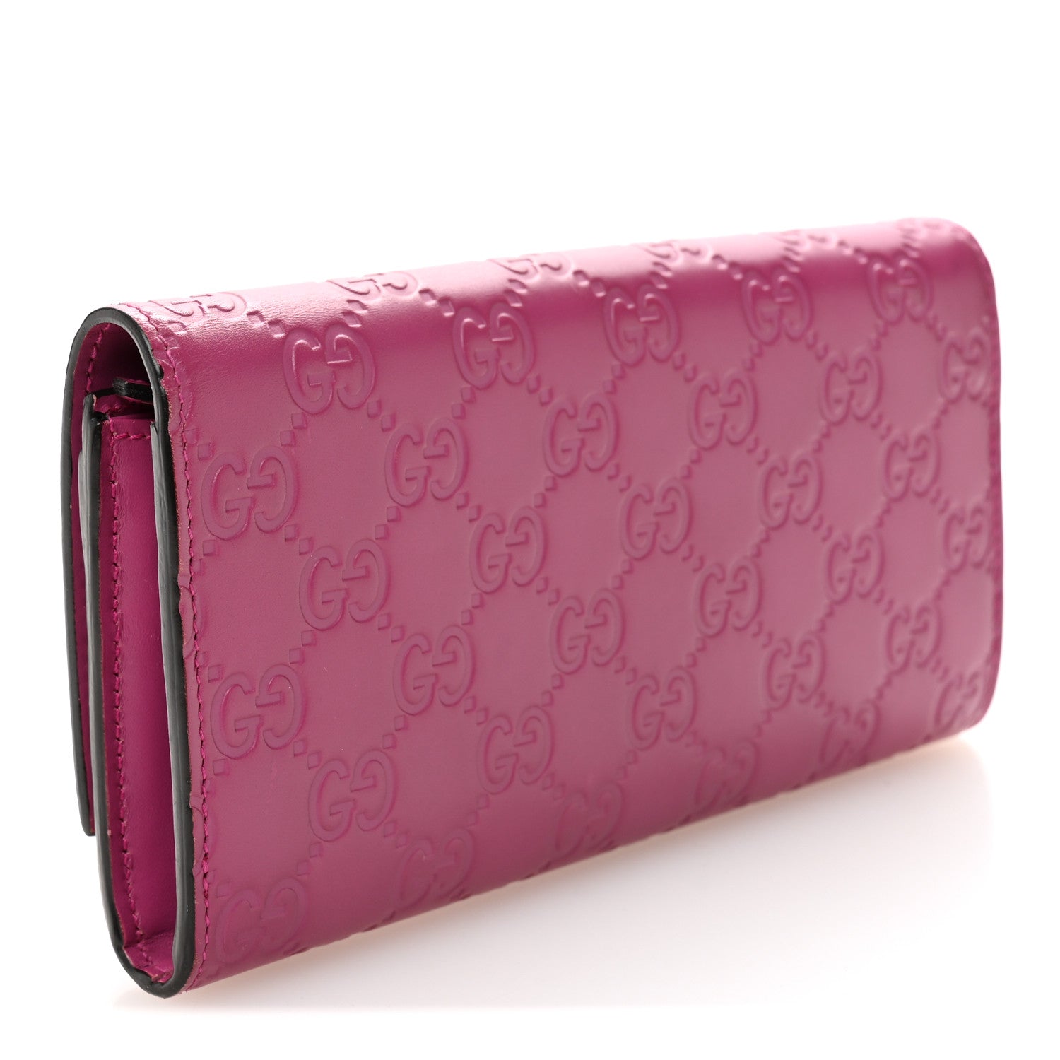 Guccissima Signature Bowy Continental Wallet Peonia Flower
