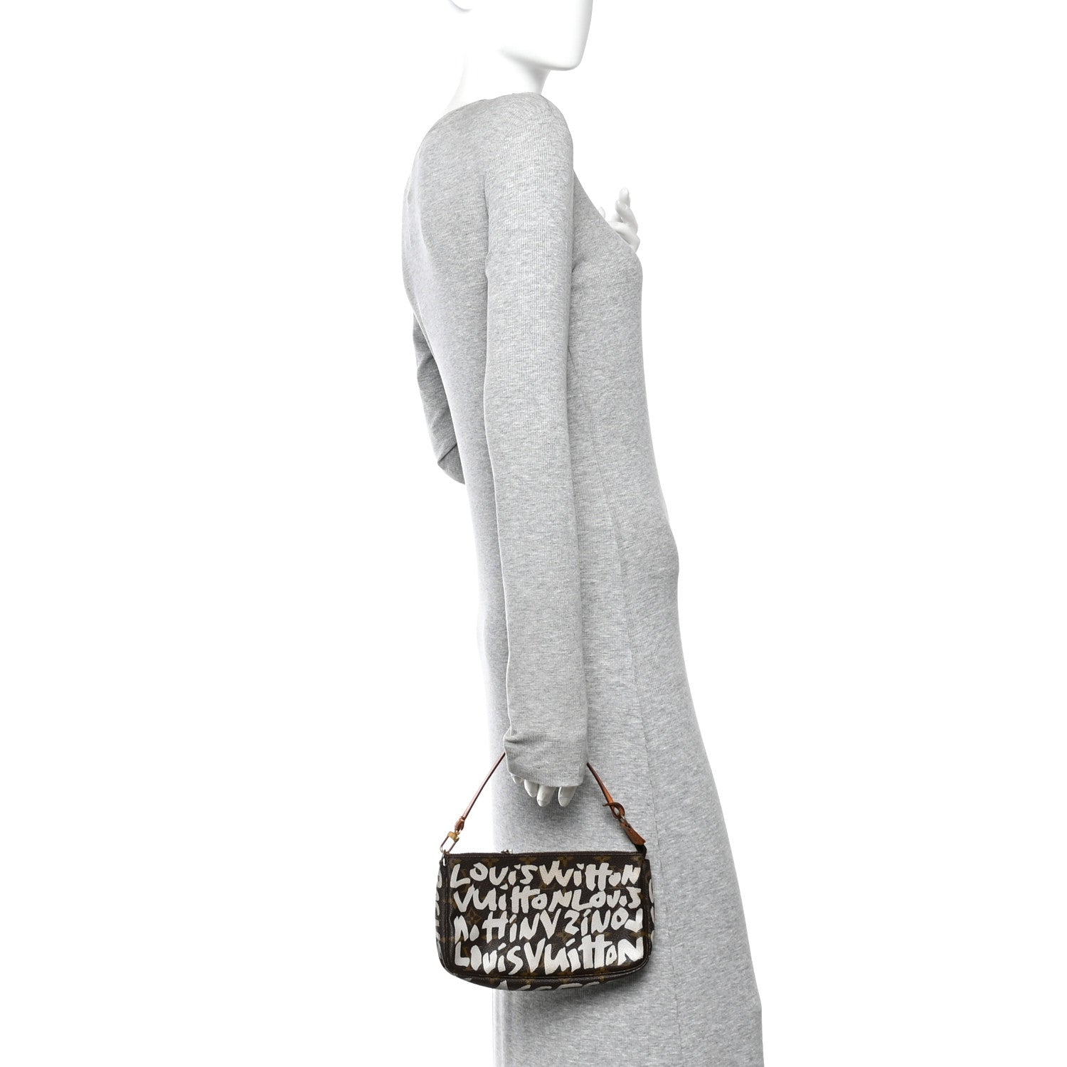 Monogram Graffiti Pochette Accessories Silver
