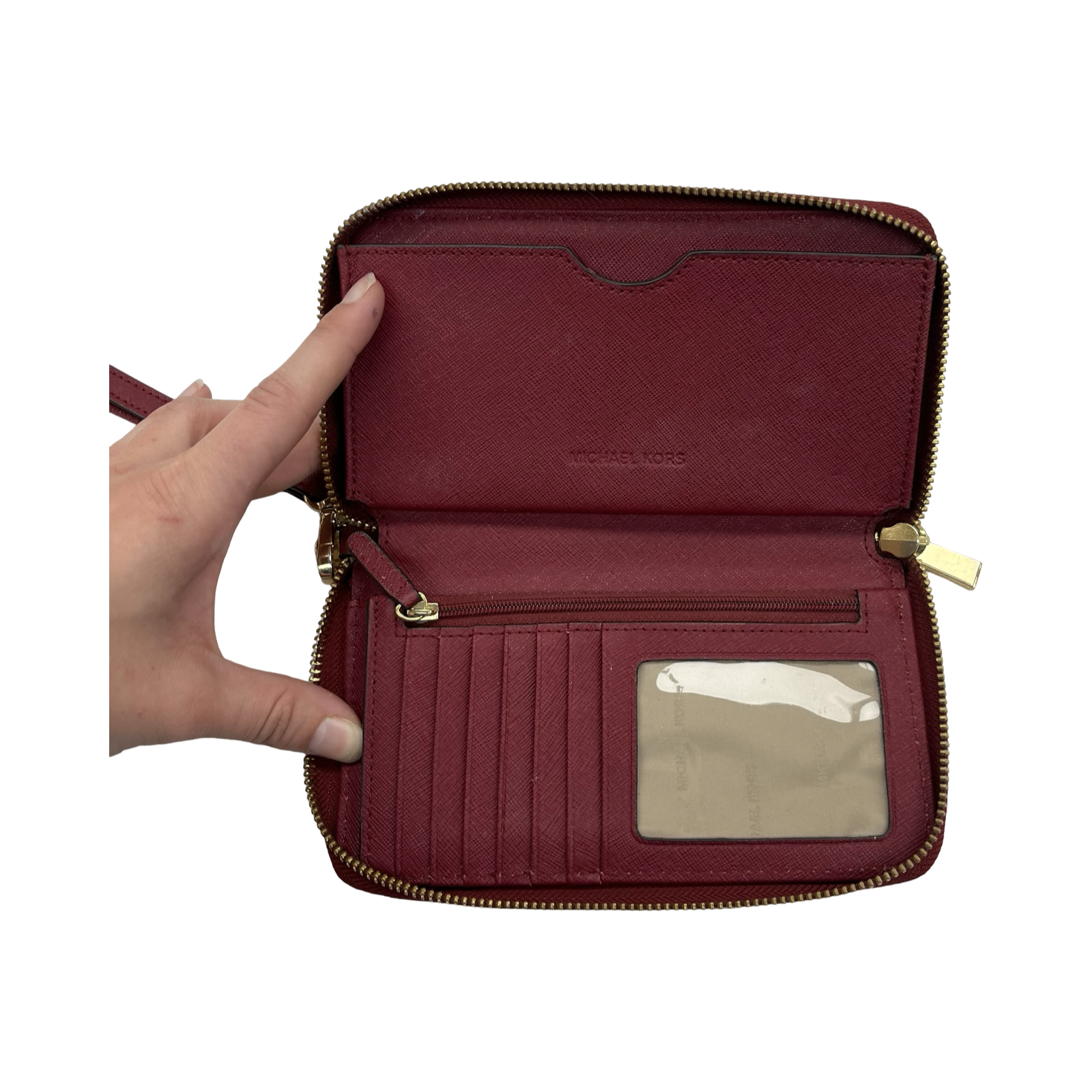 Wristlet Designer By Michael Kors In Red, Size:Medium