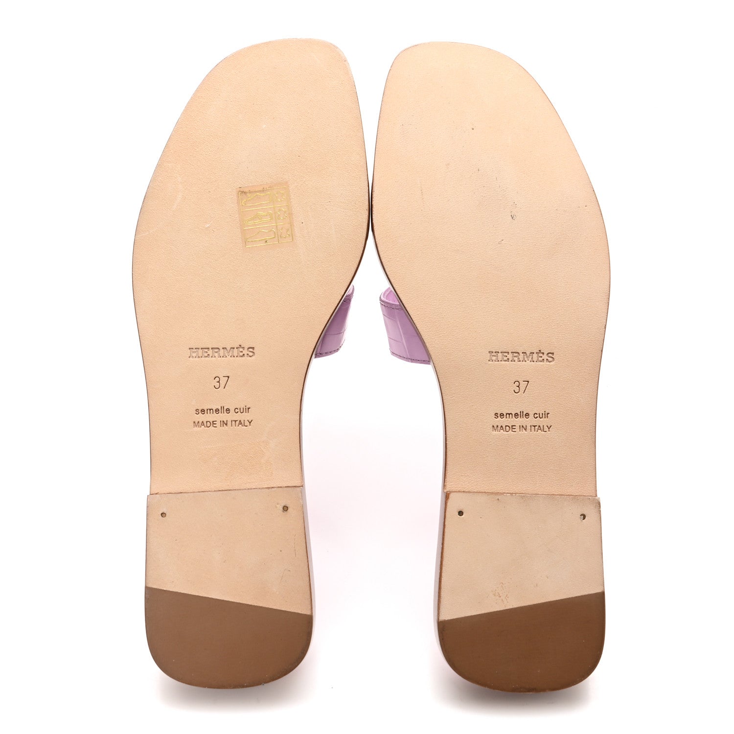 Matte Crocodile Oran Sandals 37