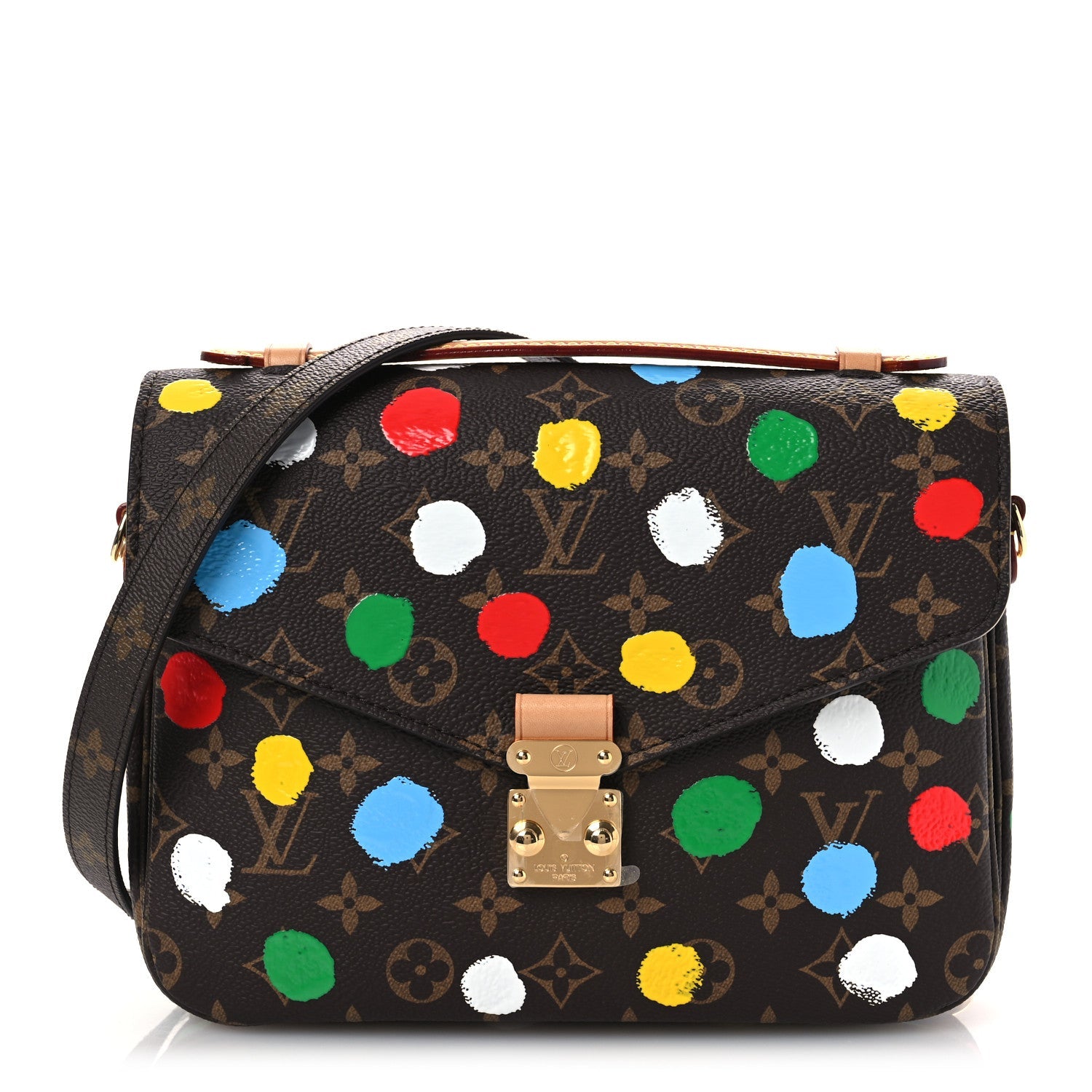 LV x YK Monogram Painted Dots Pochette Métis