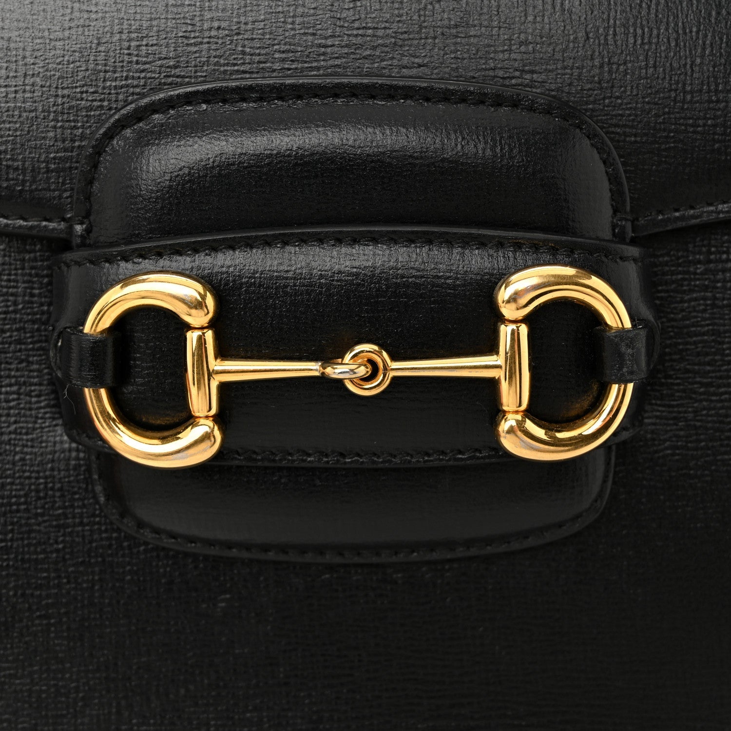 Azalea Calfskin Horsebit 1955 Shoulder Bag Black