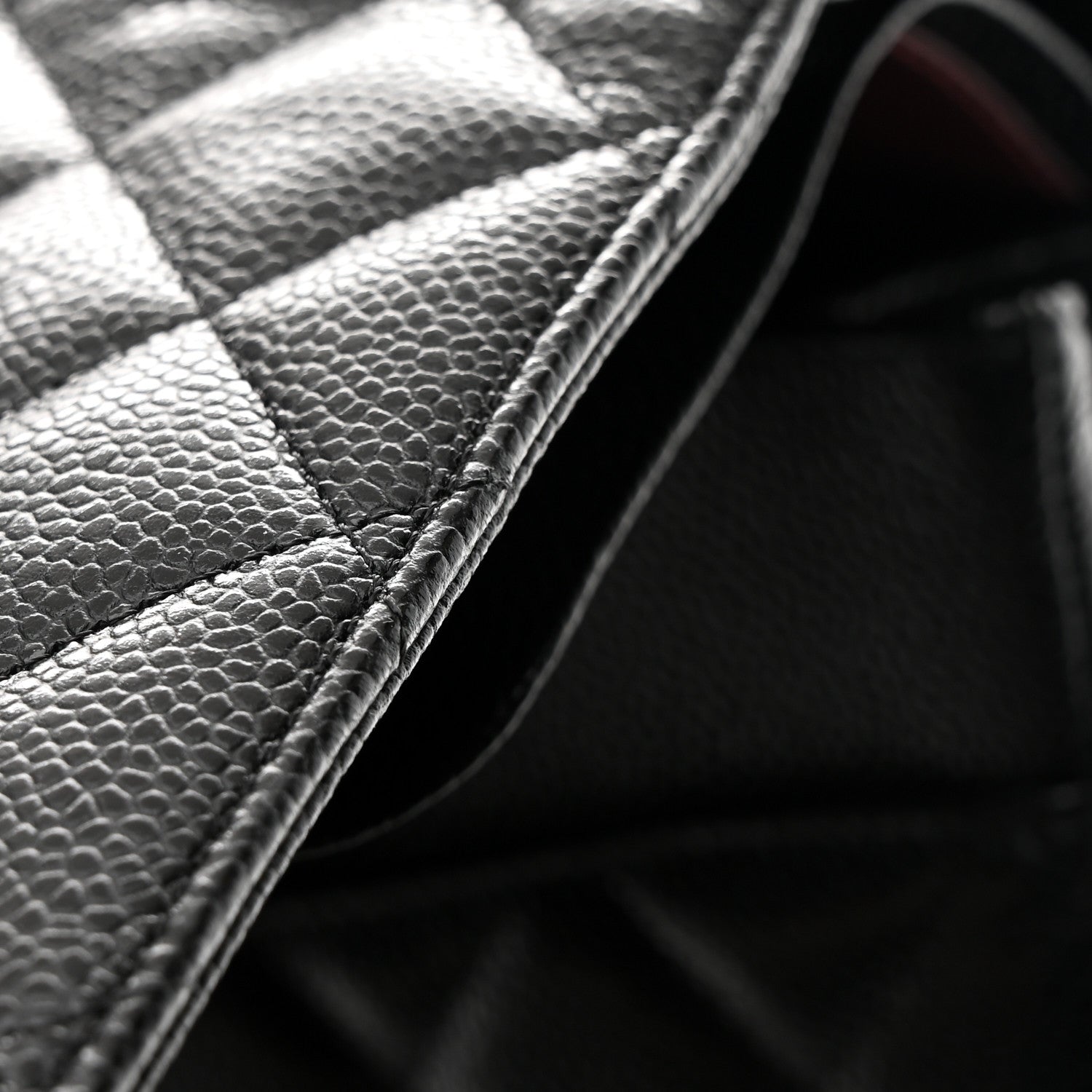Caviar Quilted Maxi Double Flap Black