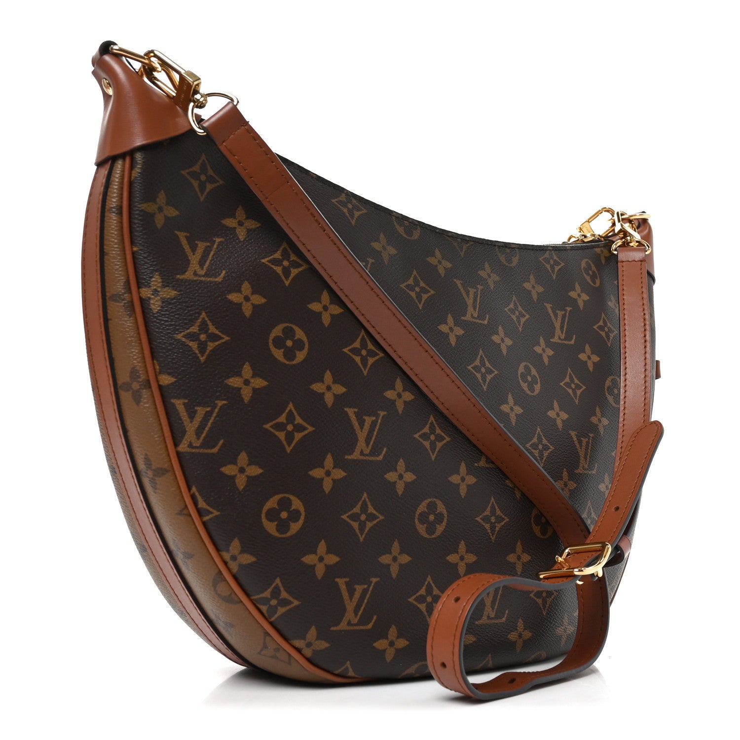 Reverse Monogram Loop Hobo