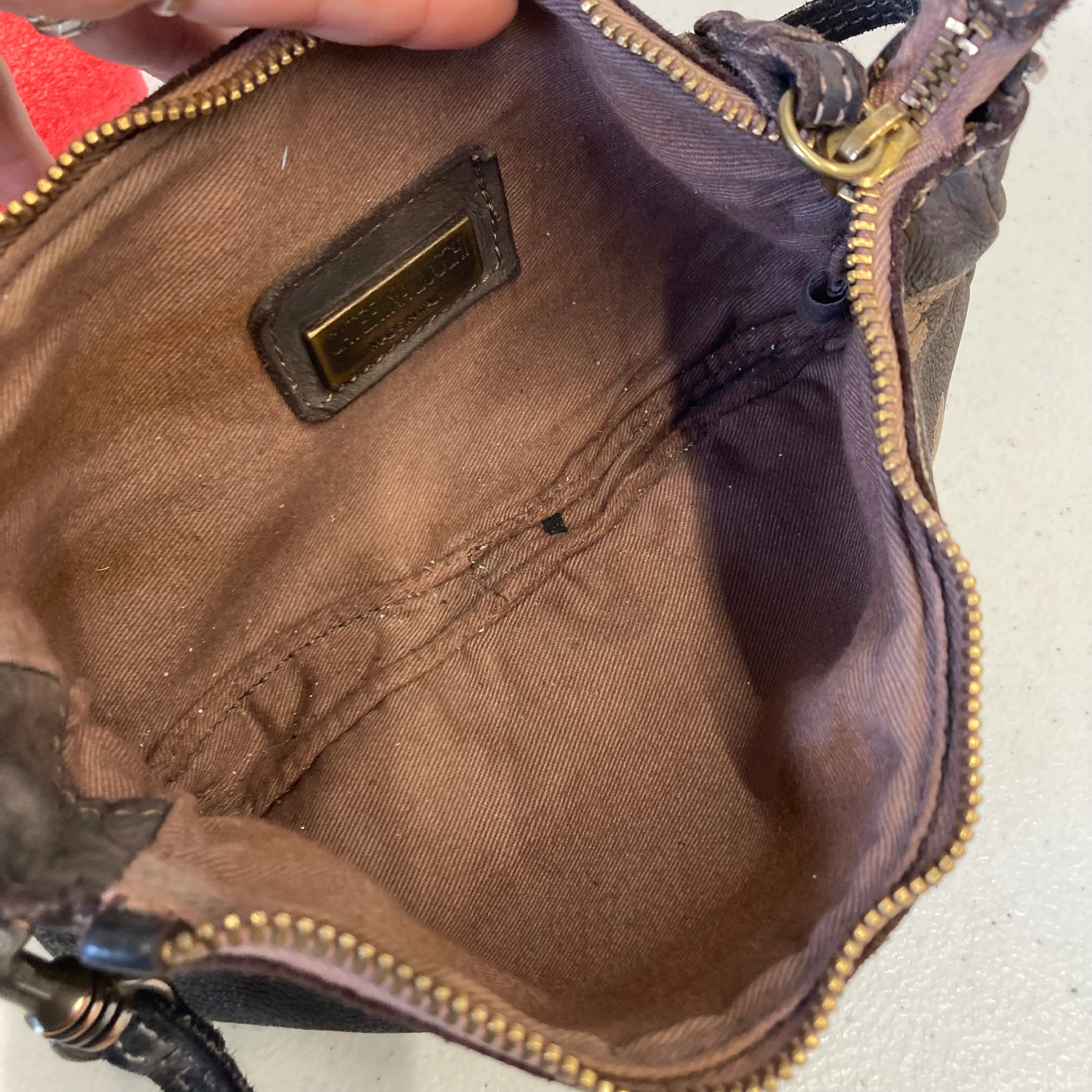 Crossbody Leather By Caterina Lucchi In Brown, Size:Small