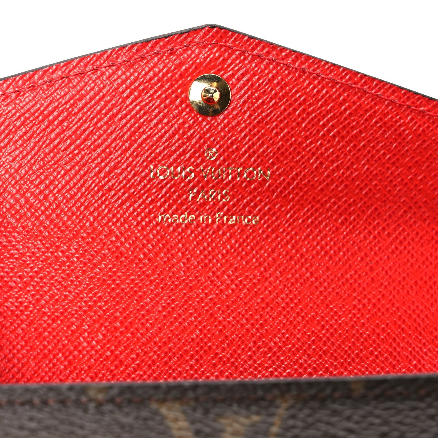 Monogram Sarah Multicartes Coquelicot