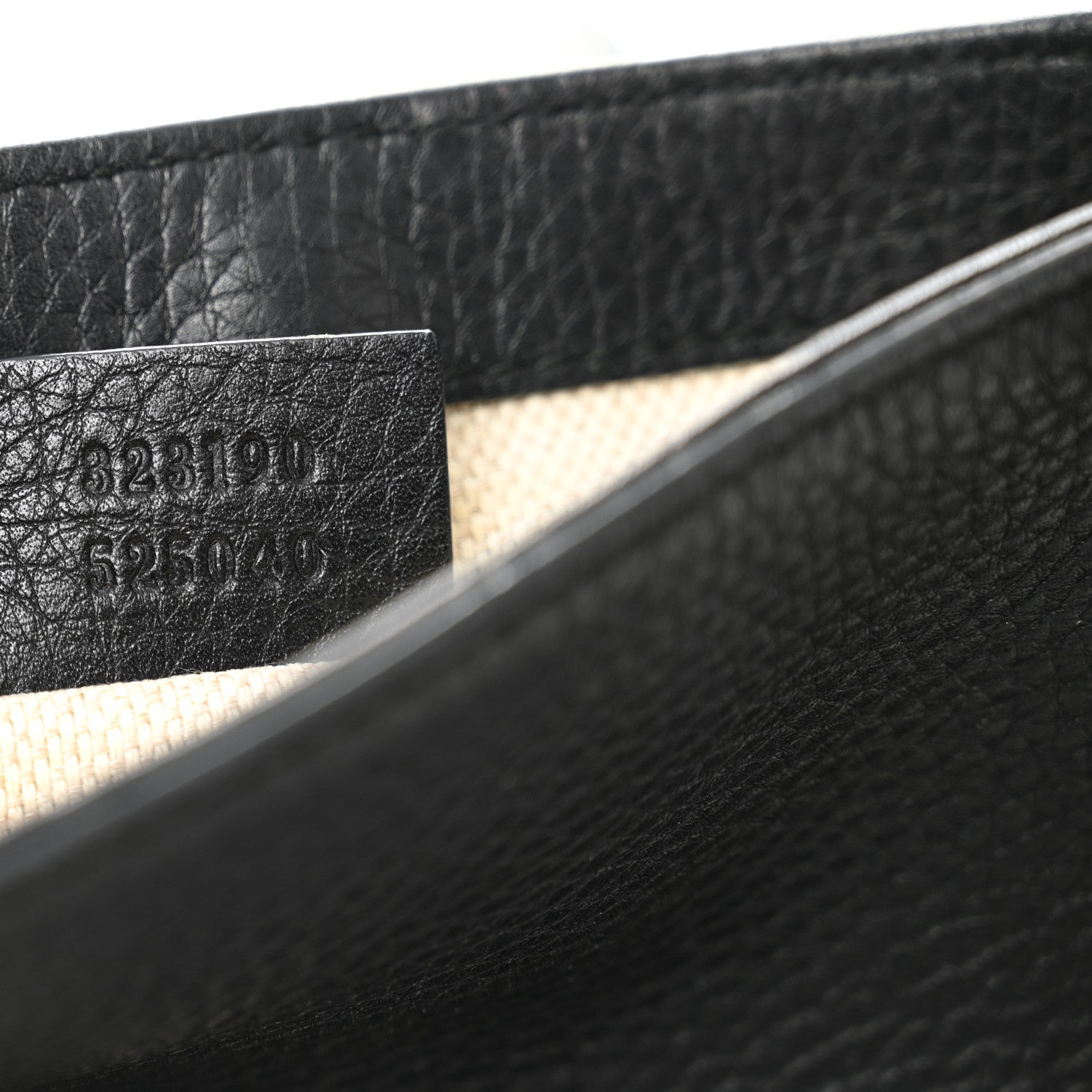 Pebbled Calfskin Small Soho Flap Crossbody Black