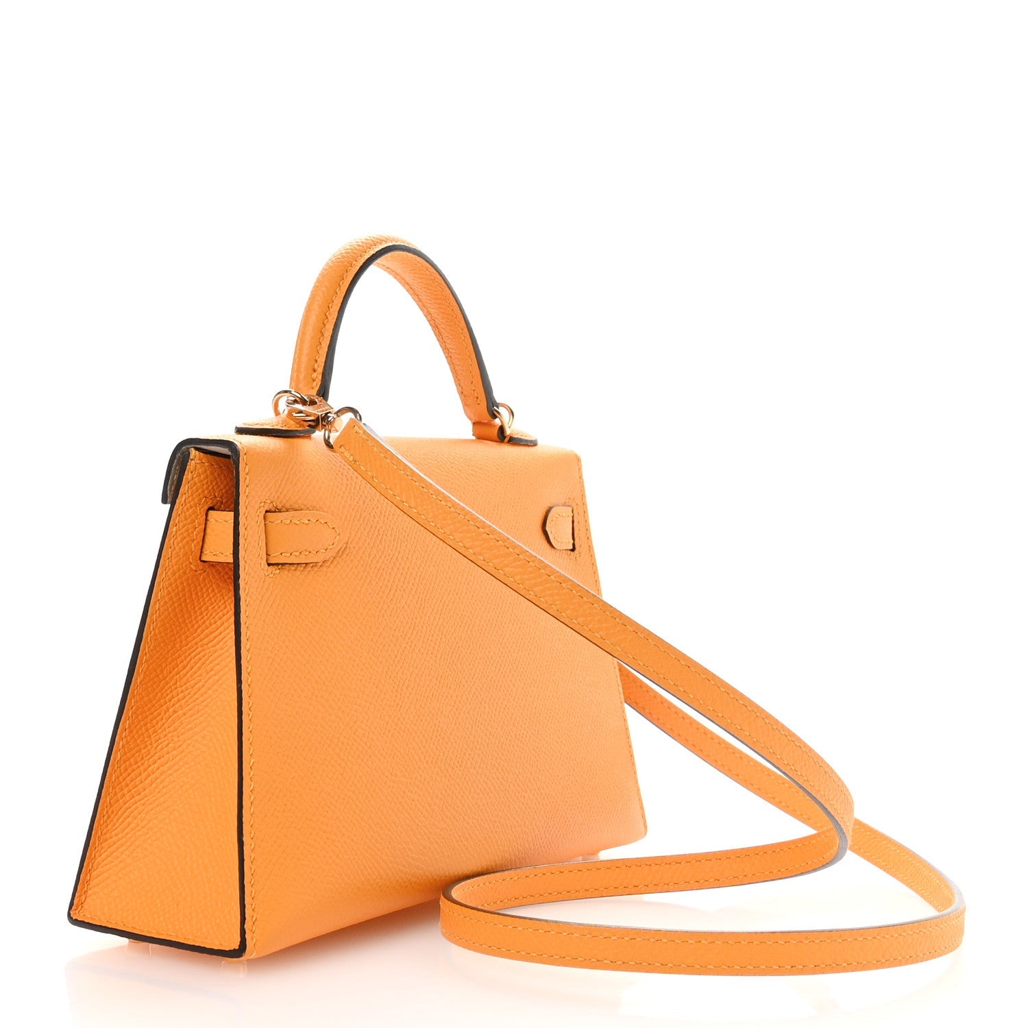 Epsom Horseshoe Mini Kelly Sellier 20 Jaune D'Or Bleu Glacier
