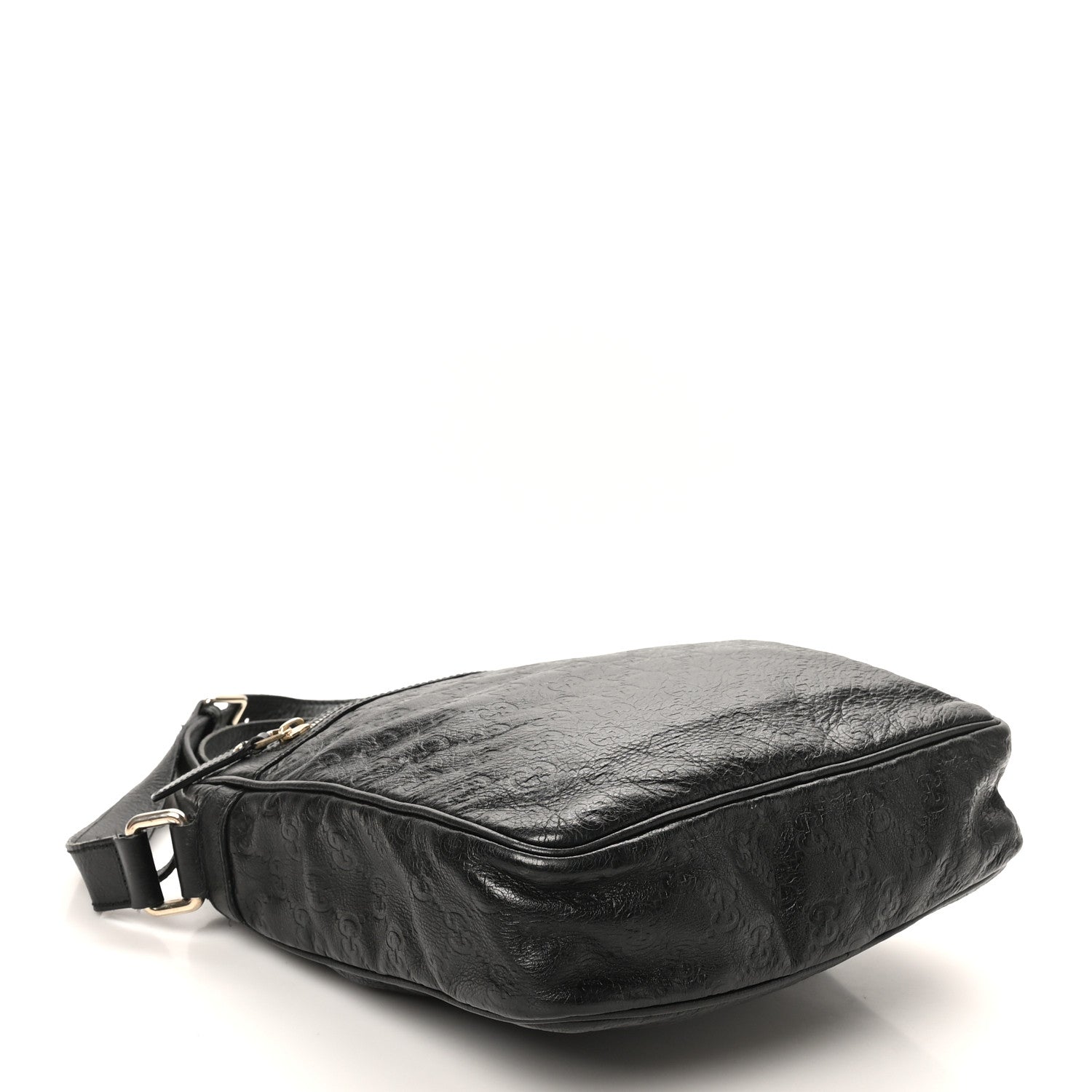 Guccissima Flat Messenger Black