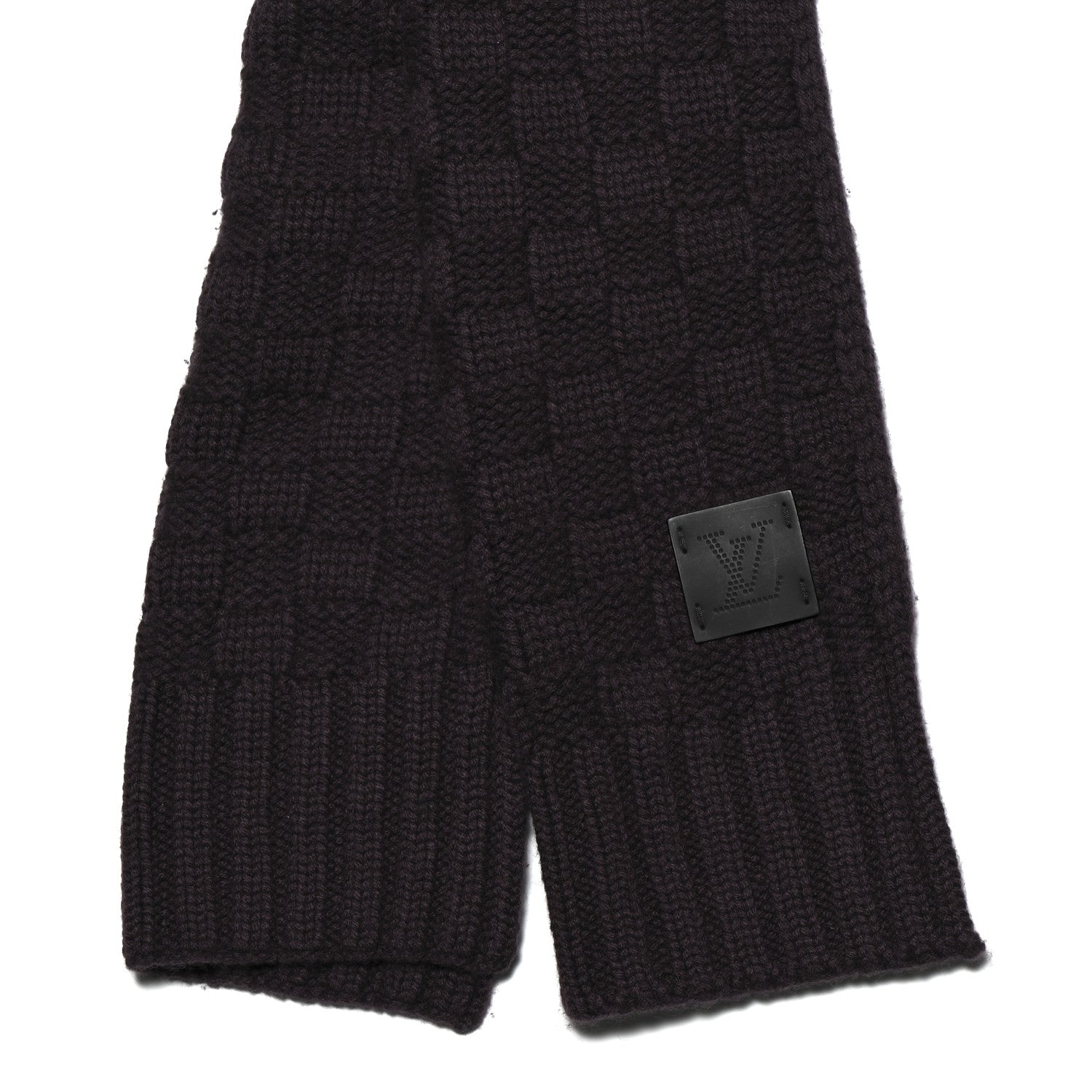 Cashmere Damier Helsinki Scarf Purple