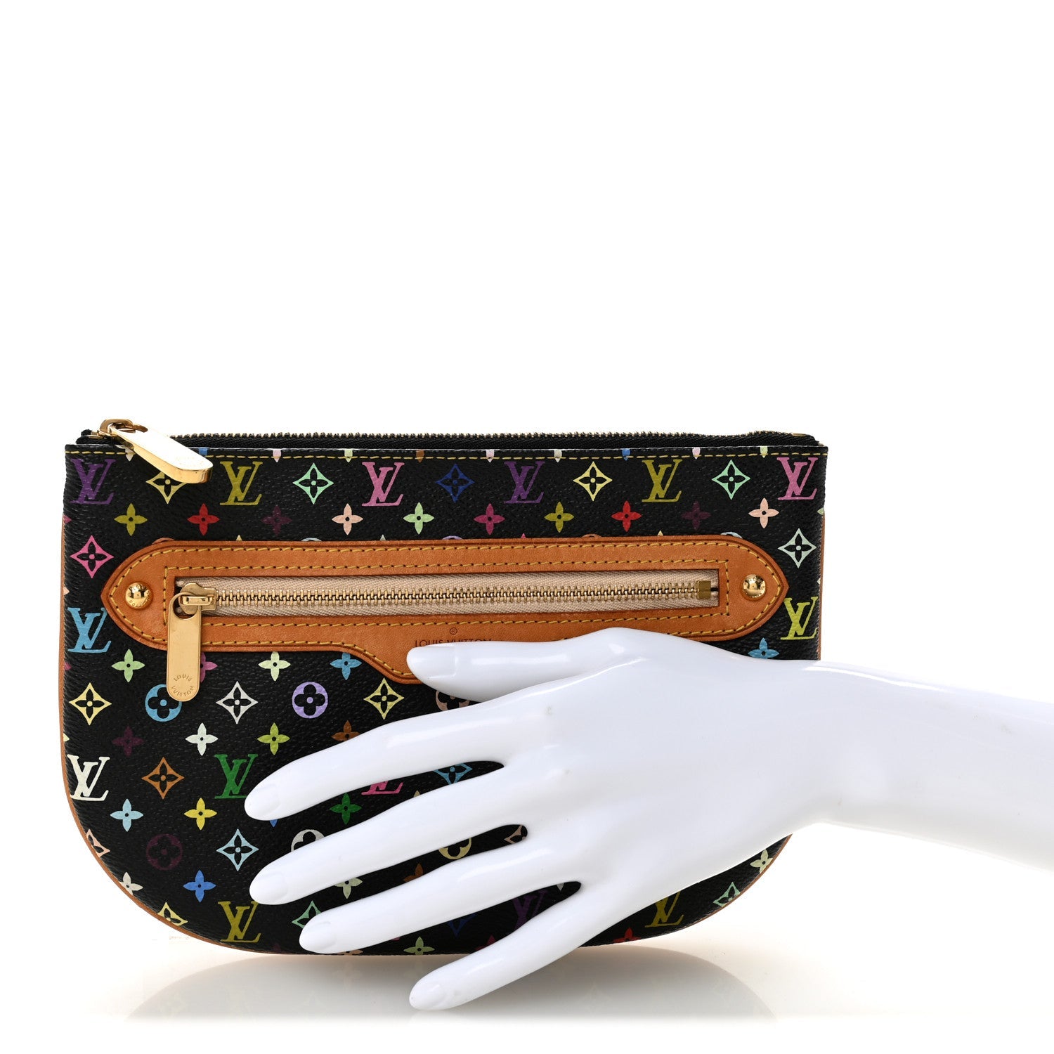 Monogram Multicolor Pochette Plate GM Black