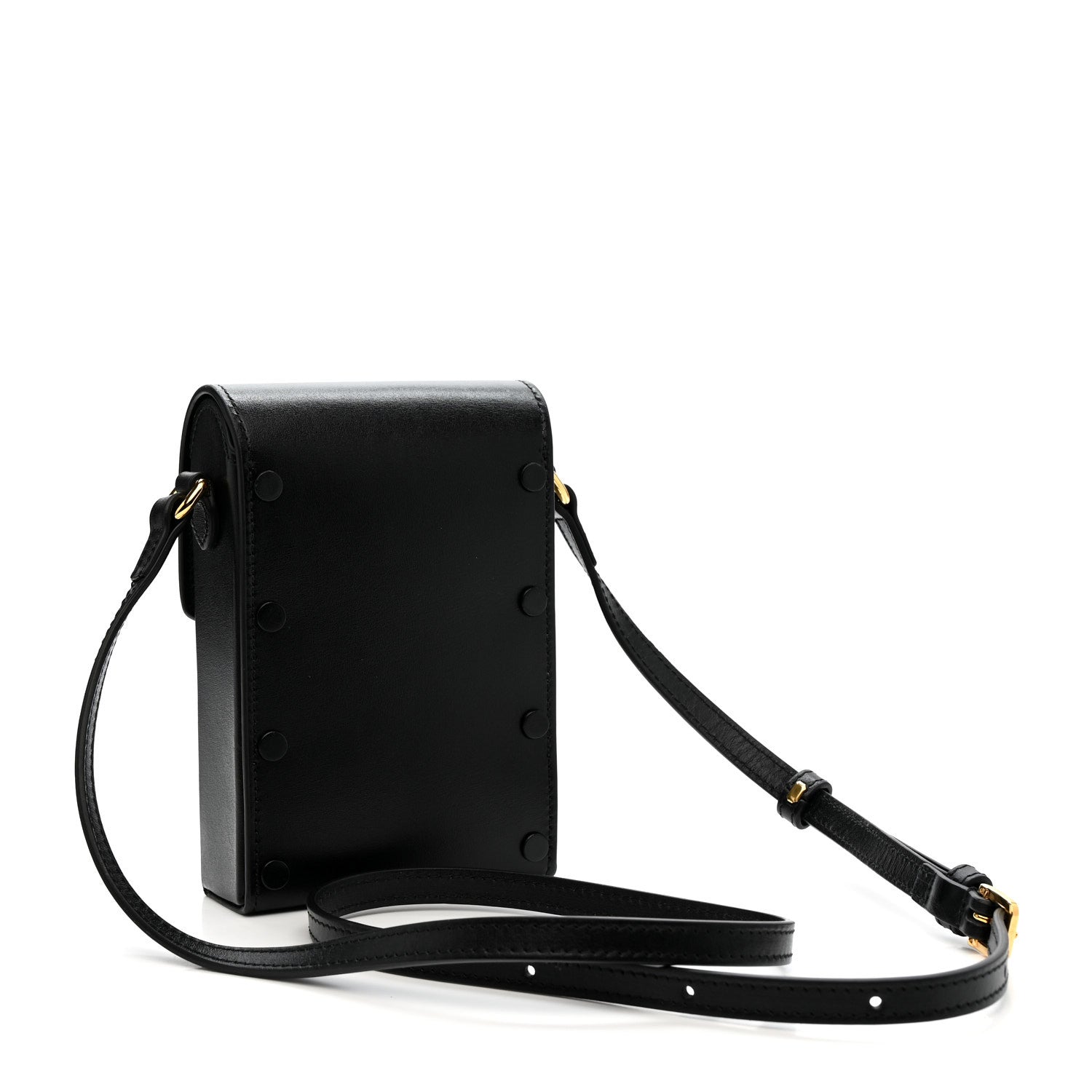 Boarded Plutone Calfskin Mini Horsebit 1955 Crossbody Bag Black