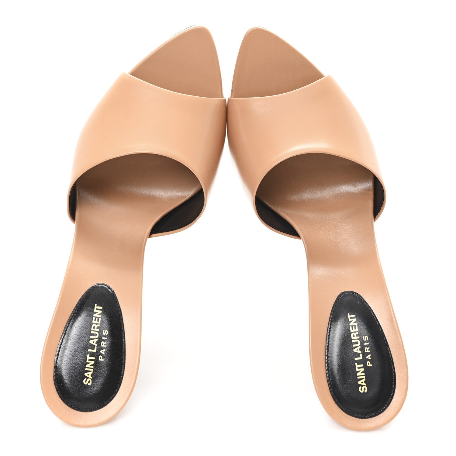 Calfskin Gippy 105 Mule Sandals 40 Bisque
