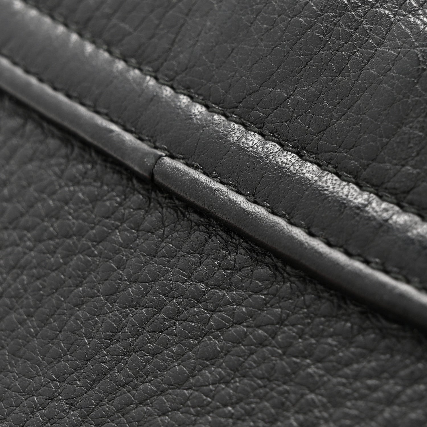 Pebbled Calfskin Small 1973 Chain Shoulder Bag Black